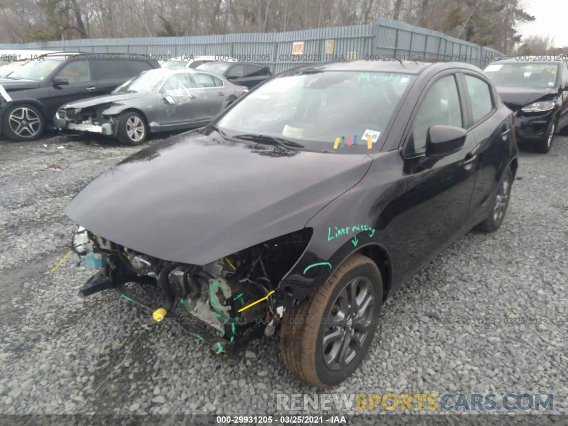 2 Photograph of a damaged car 3MYDLBJV3LY708849 TOYOTA YARIS HATCHBACK 2020