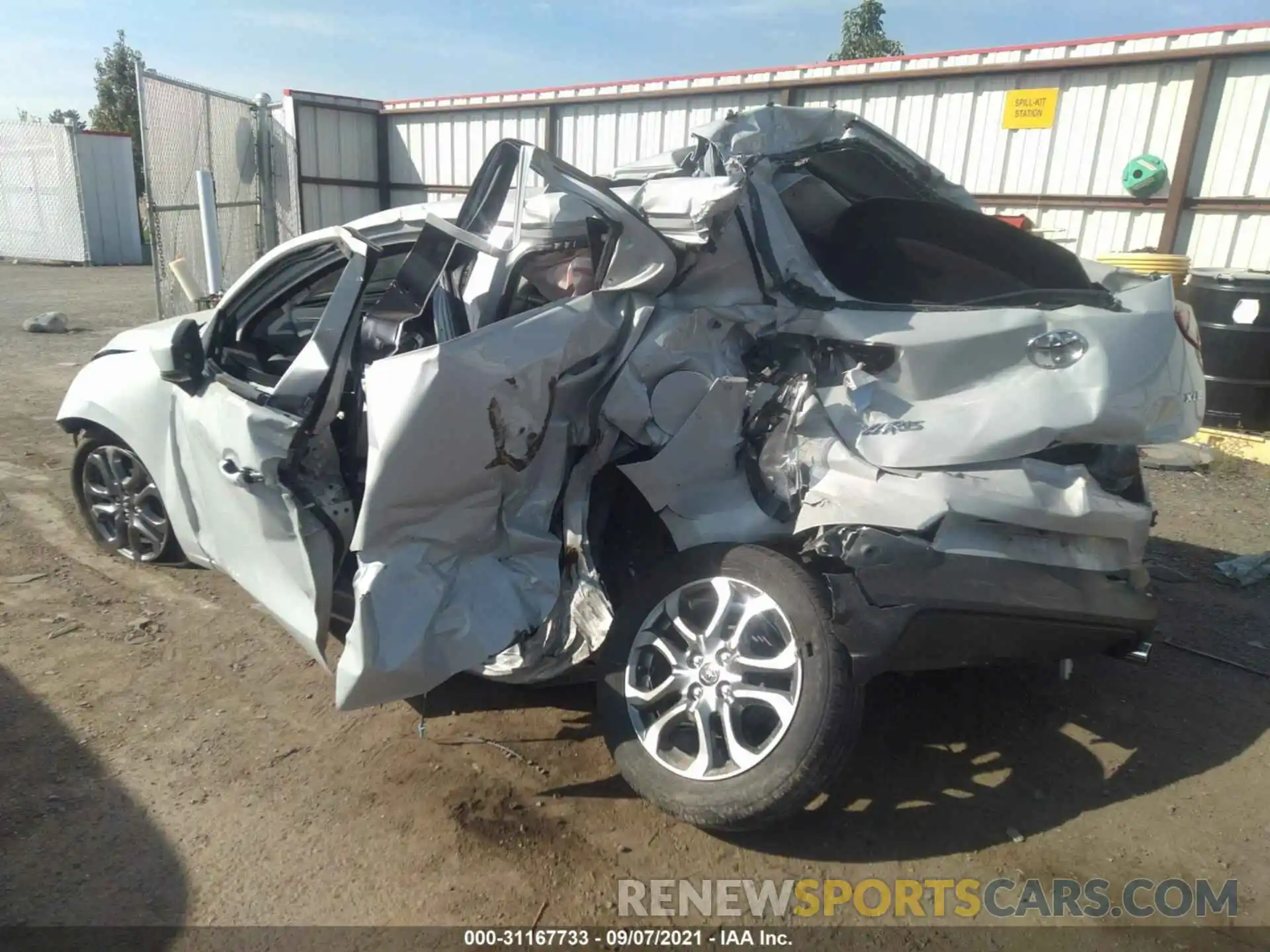 3 Photograph of a damaged car 3MYDLBJV5LY716709 TOYOTA YARIS HATCHBACK 2020