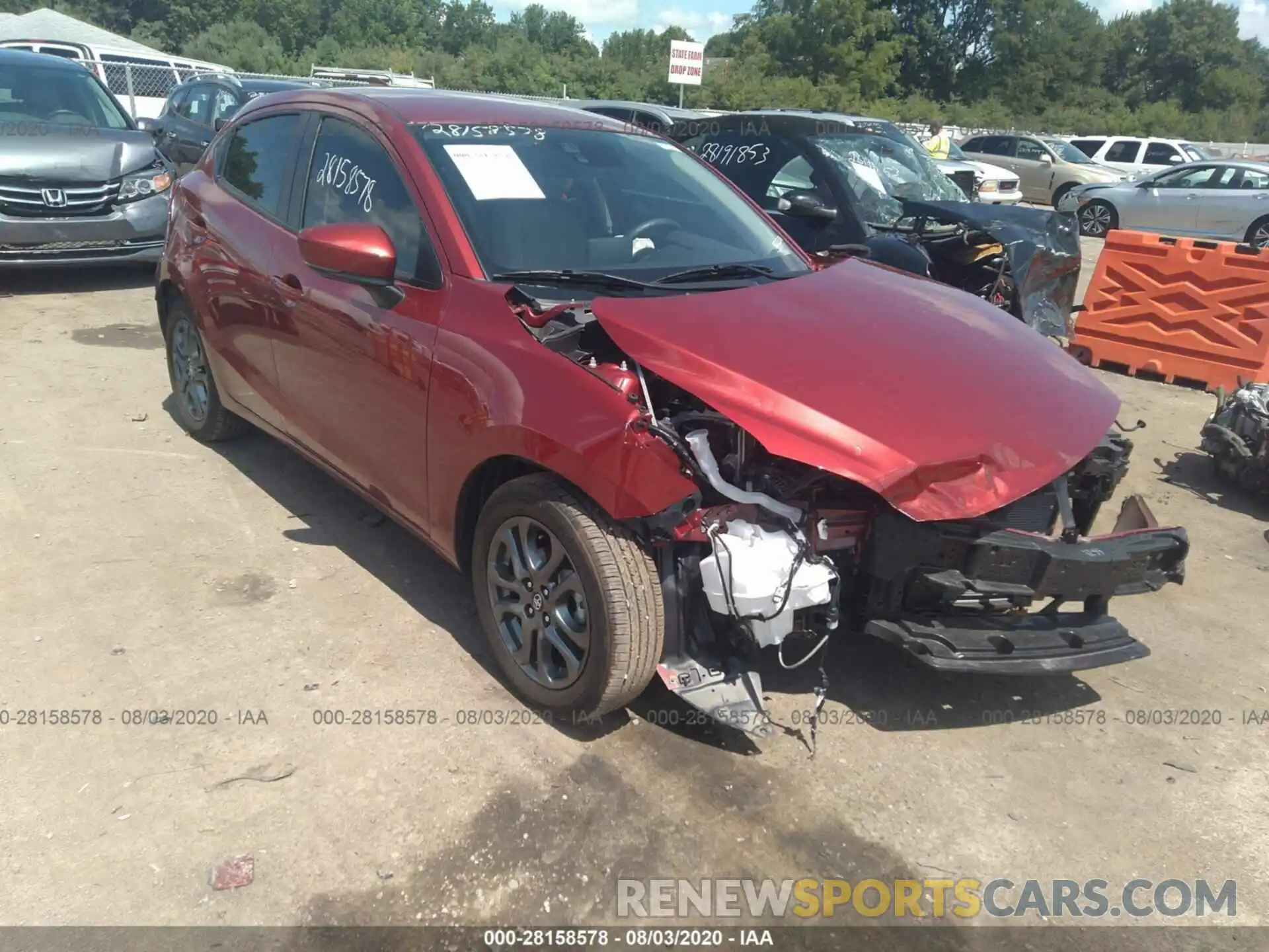 1 Photograph of a damaged car 3MYDLBJV7LY703010 TOYOTA YARIS HATCHBACK 2020