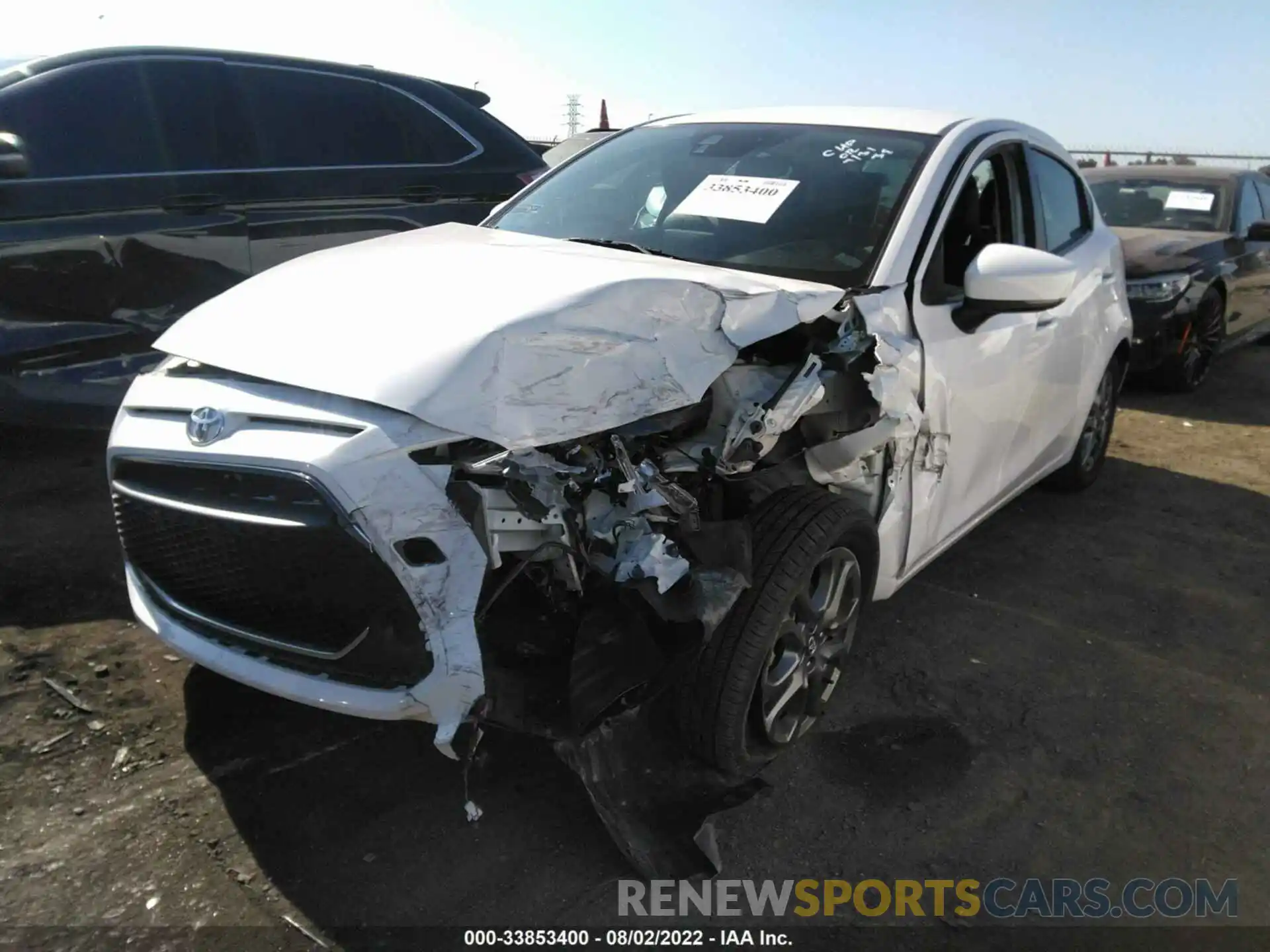 2 Photograph of a damaged car 3MYDLBJV8LY701282 TOYOTA YARIS HATCHBACK 2020