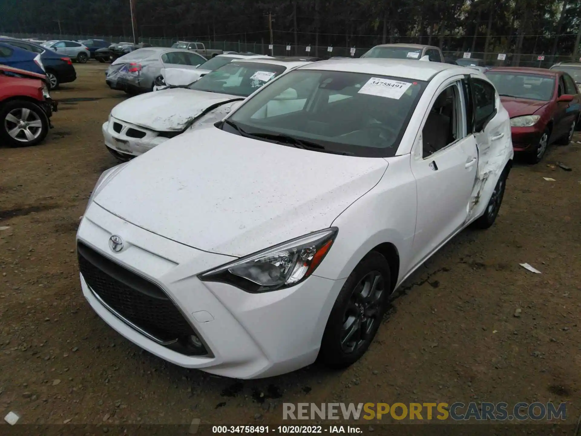 2 Photograph of a damaged car 3MYDLBJV9LY700674 TOYOTA YARIS HATCHBACK 2020