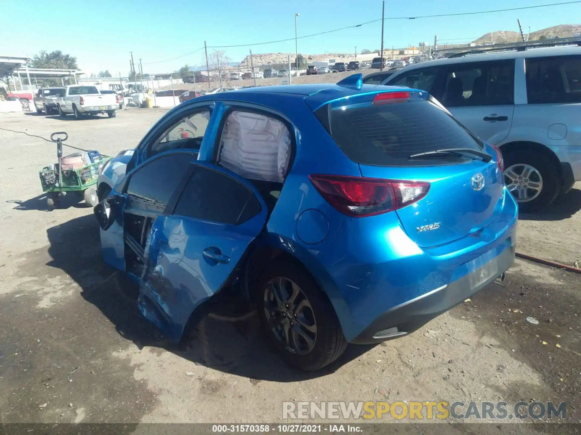 3 Photograph of a damaged car 3MYDLBJVXLY706886 TOYOTA YARIS HATCHBACK 2020