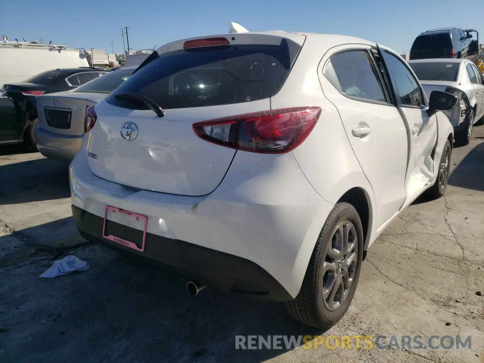 4 Photograph of a damaged car 3MYDLBJV6LY705203 TOYOTA YARIS LE 2020