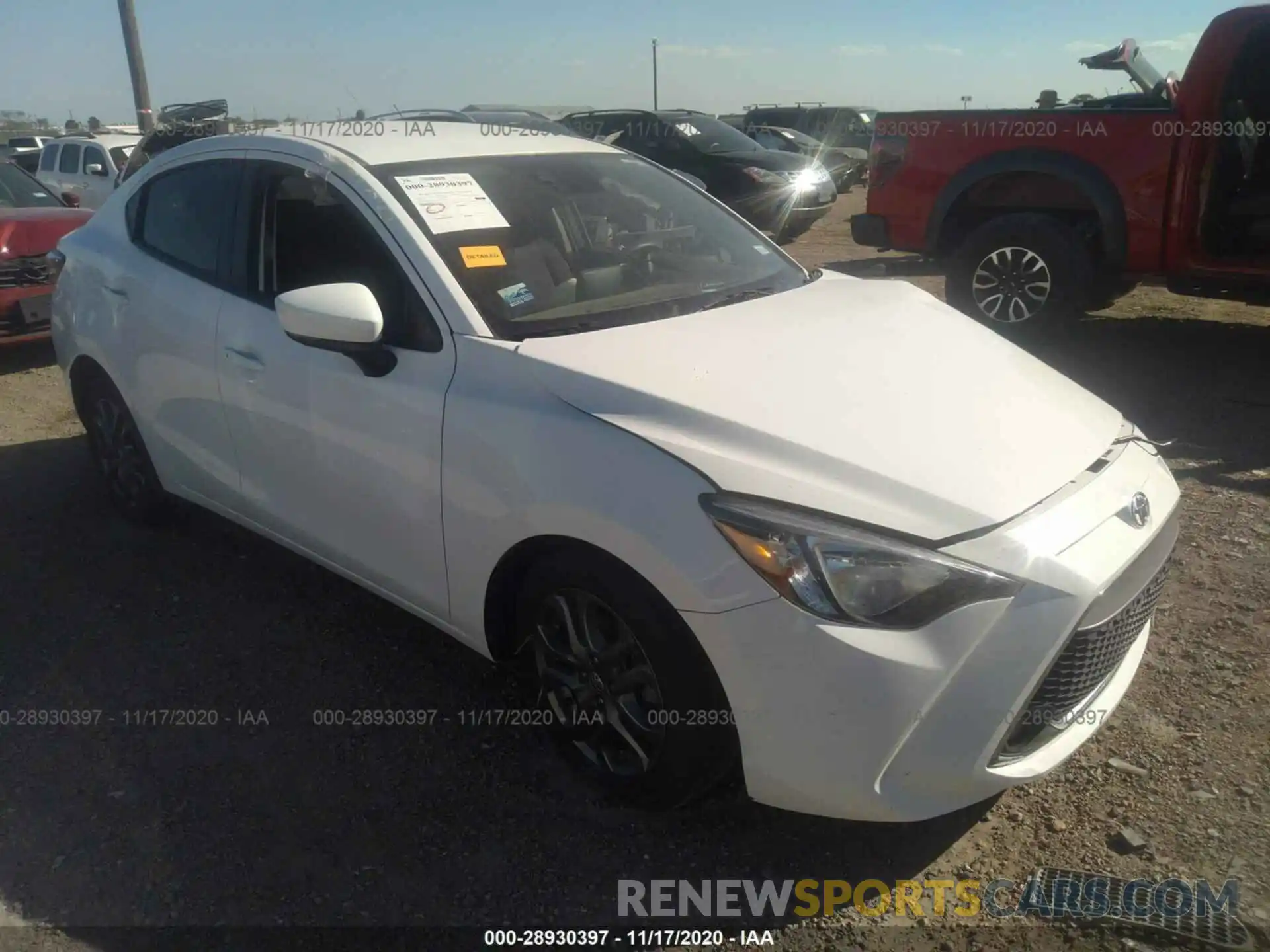 1 Photograph of a damaged car 3MYDLBYV0KY500898 TOYOTA YARIS SEDAN 2019