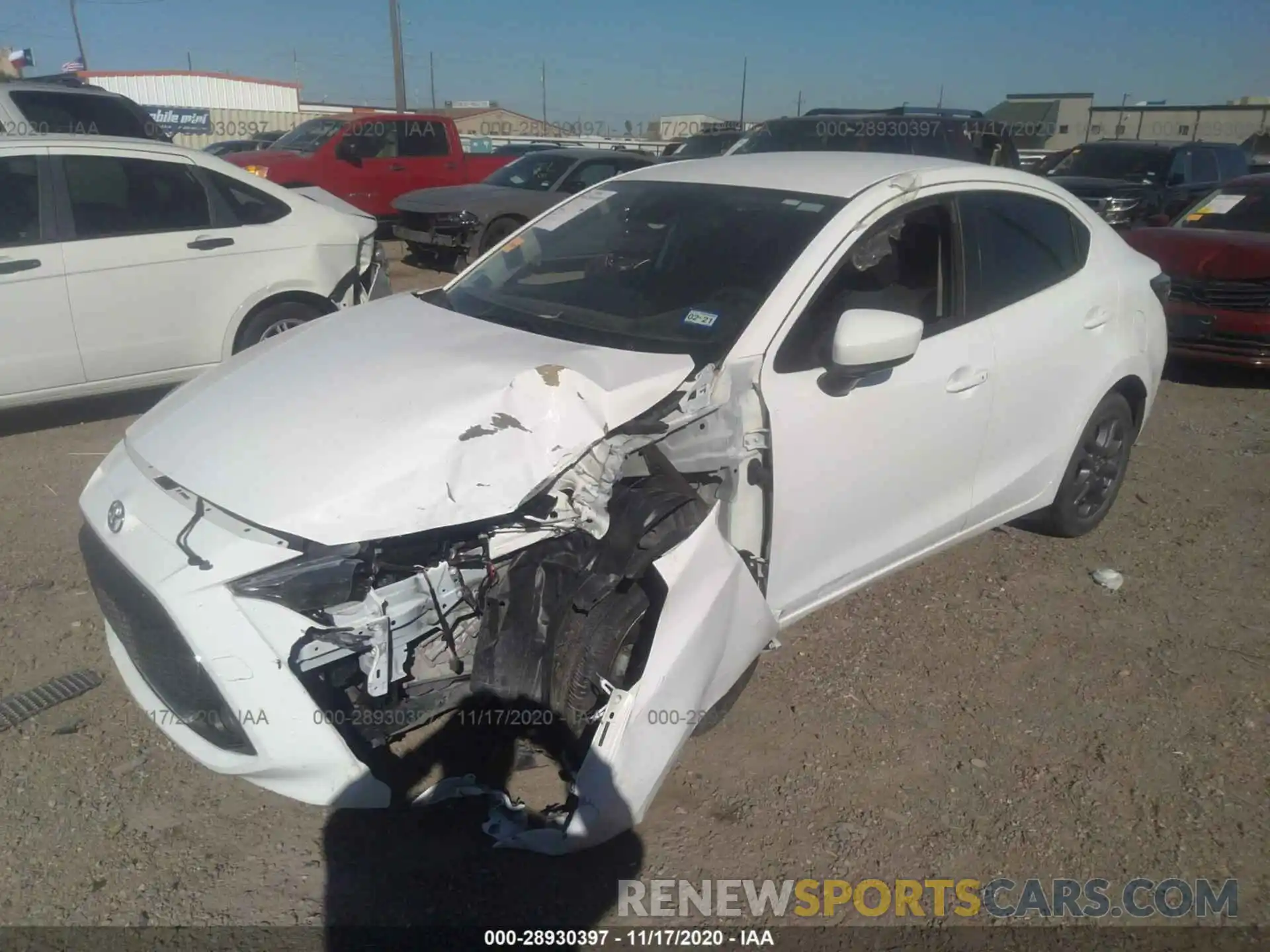 2 Photograph of a damaged car 3MYDLBYV0KY500898 TOYOTA YARIS SEDAN 2019