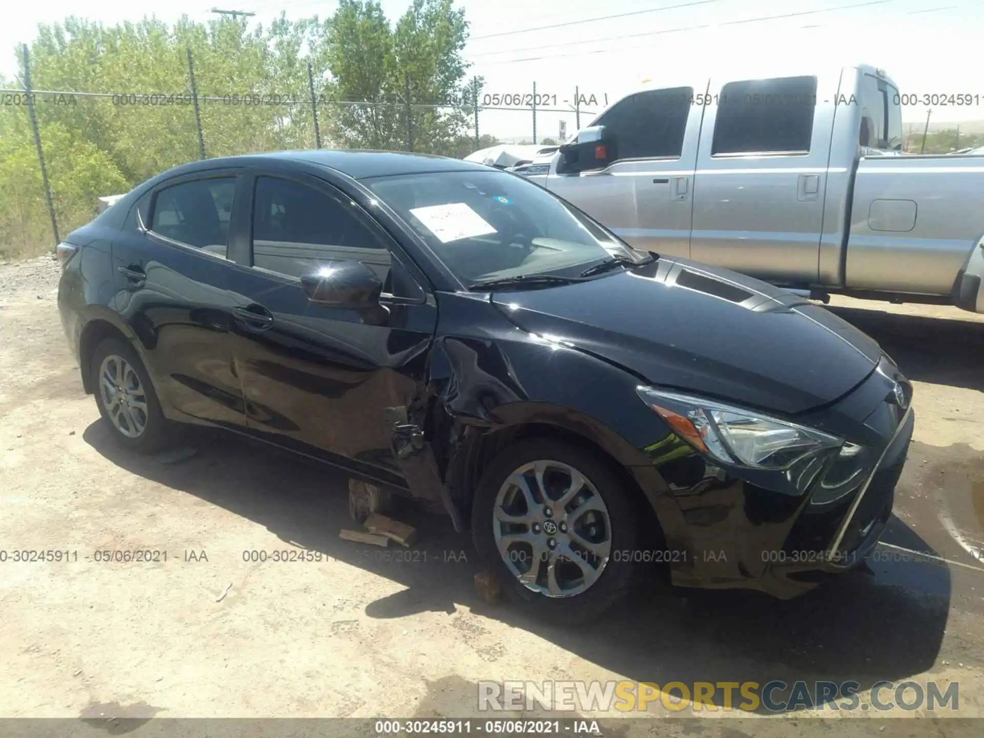 1 Photograph of a damaged car 3MYDLBYV0KY501419 TOYOTA YARIS SEDAN 2019