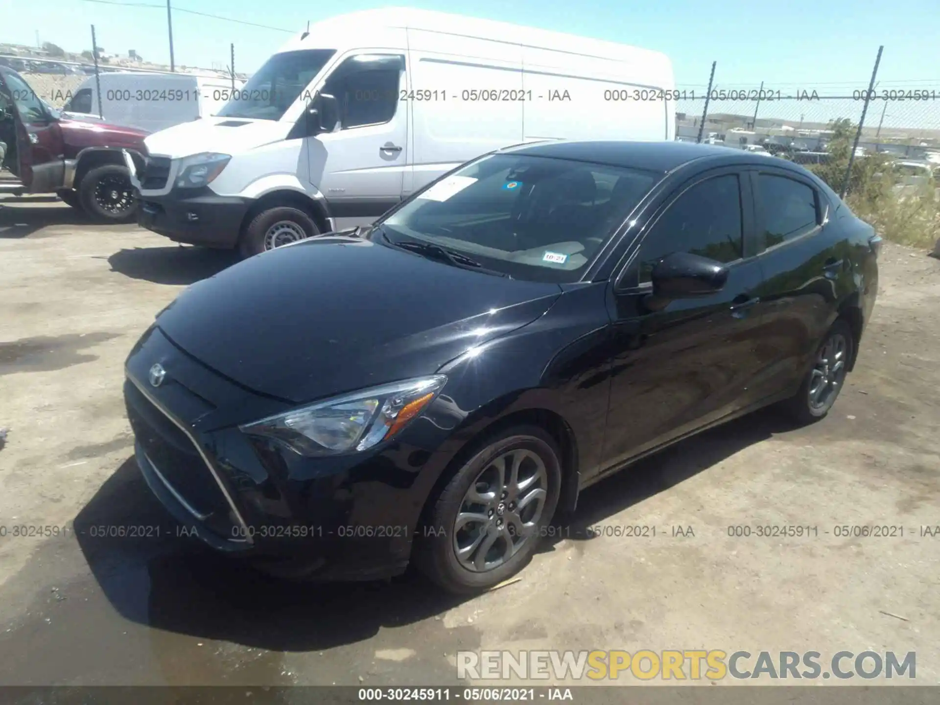 2 Photograph of a damaged car 3MYDLBYV0KY501419 TOYOTA YARIS SEDAN 2019