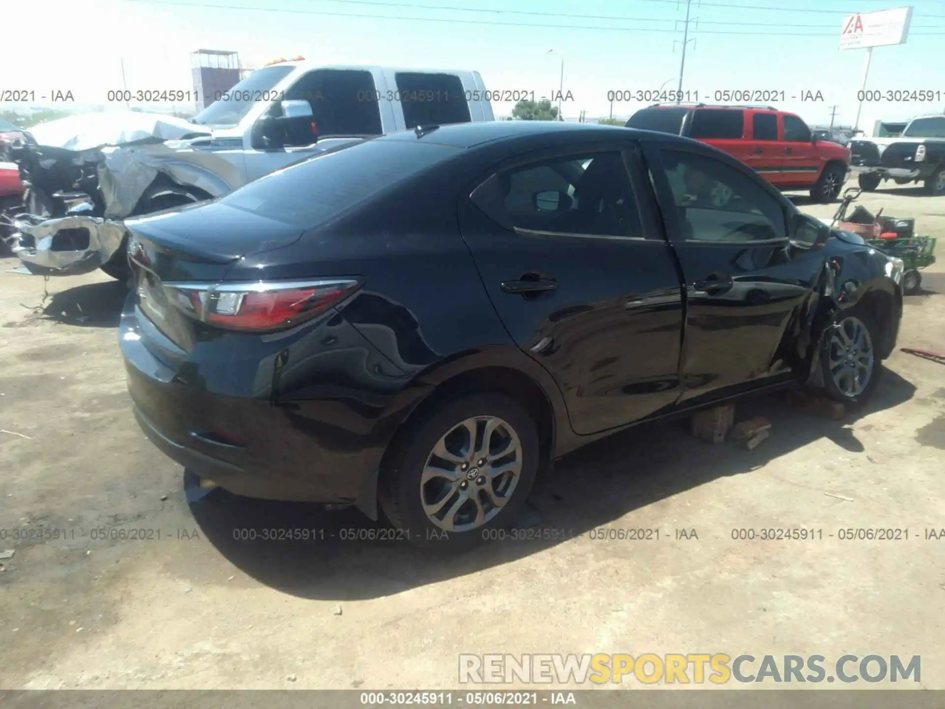 4 Photograph of a damaged car 3MYDLBYV0KY501419 TOYOTA YARIS SEDAN 2019