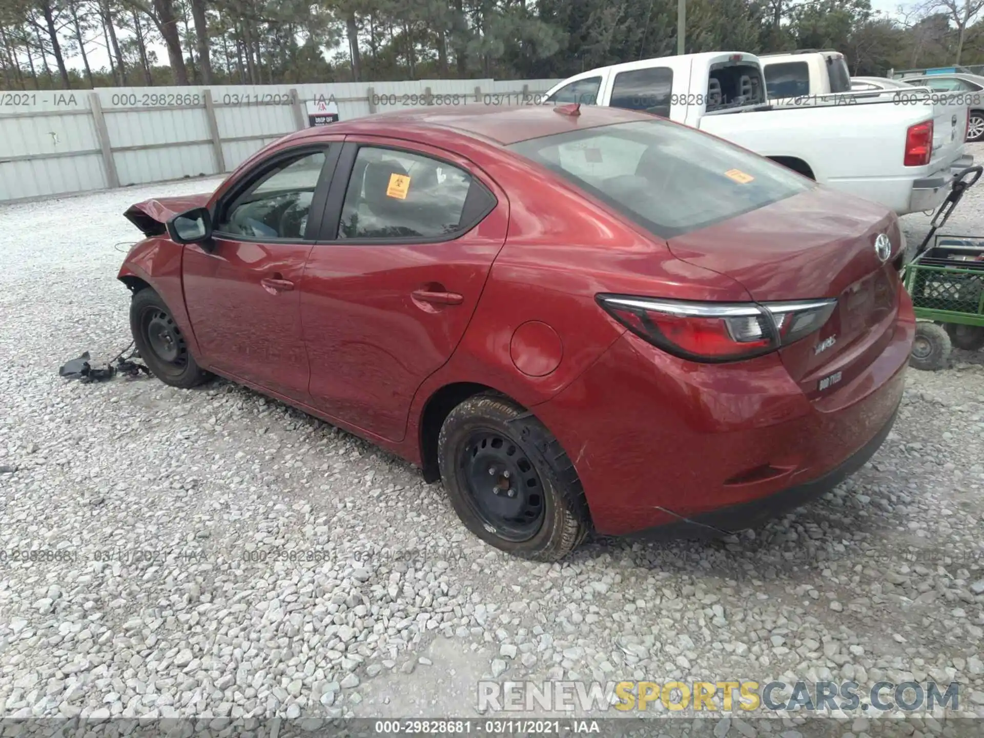 3 Photograph of a damaged car 3MYDLBYV0KY502201 TOYOTA YARIS SEDAN 2019