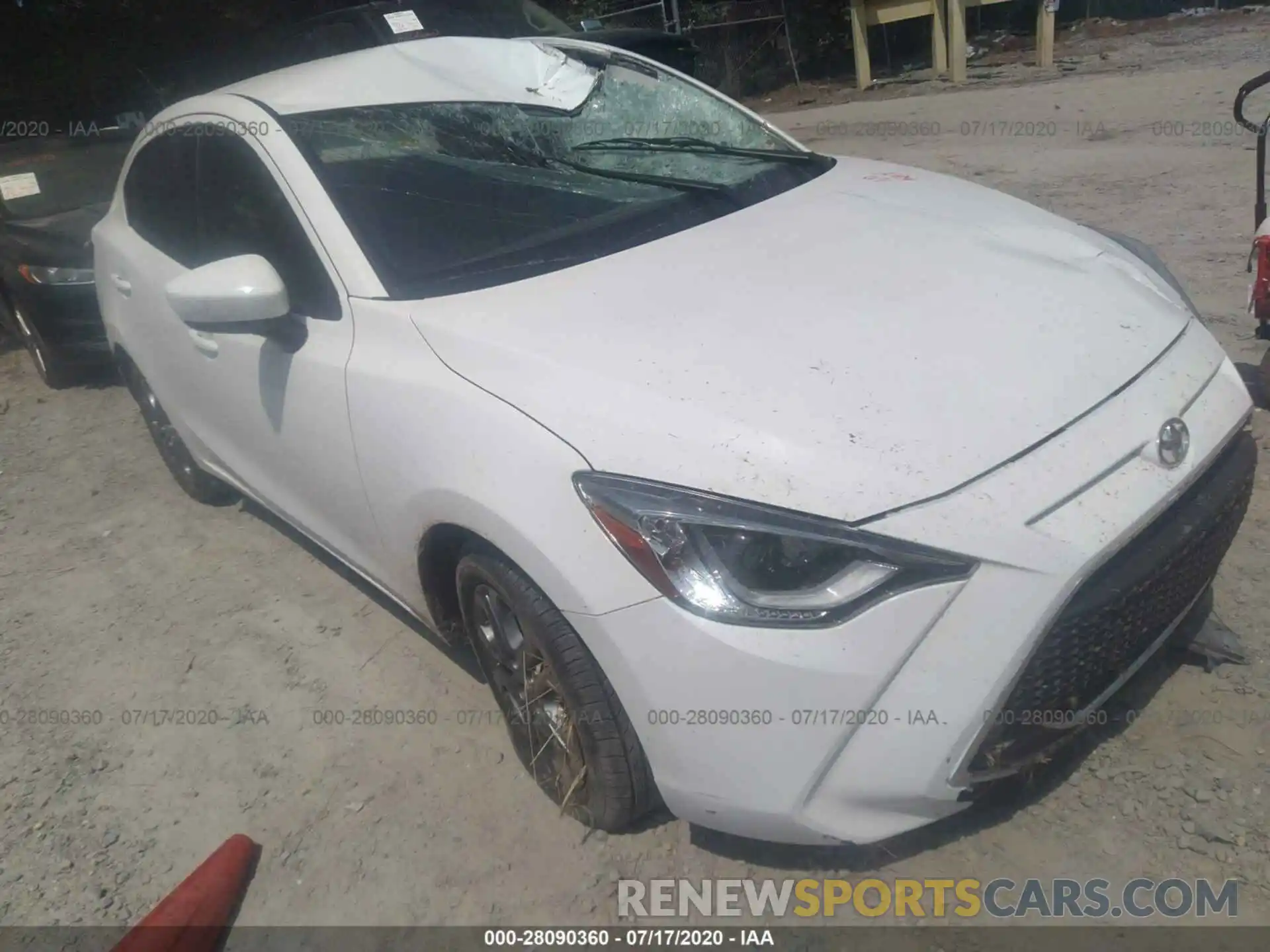 1 Photograph of a damaged car 3MYDLBYV0KY503929 TOYOTA YARIS SEDAN 2019