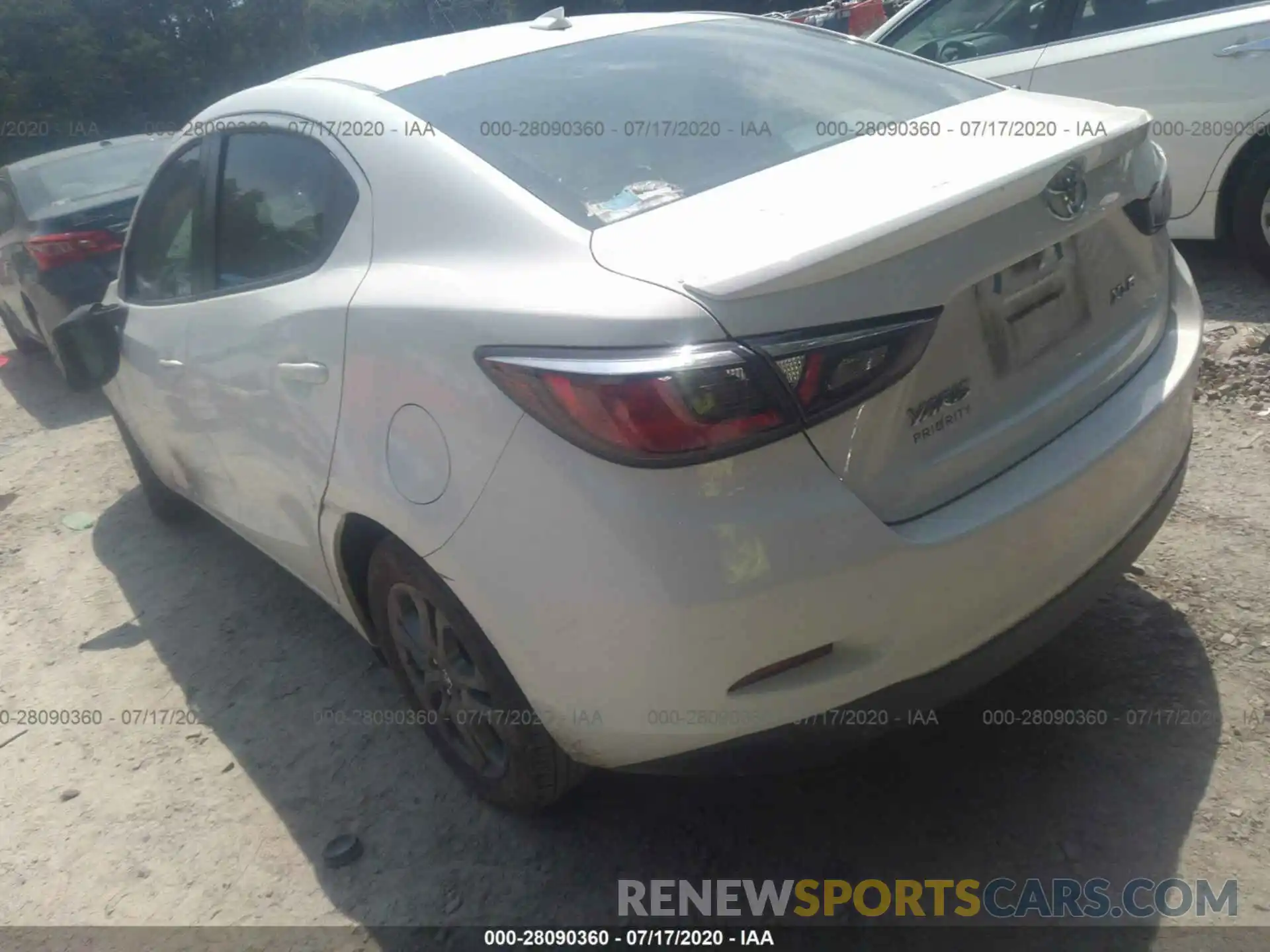 3 Photograph of a damaged car 3MYDLBYV0KY503929 TOYOTA YARIS SEDAN 2019