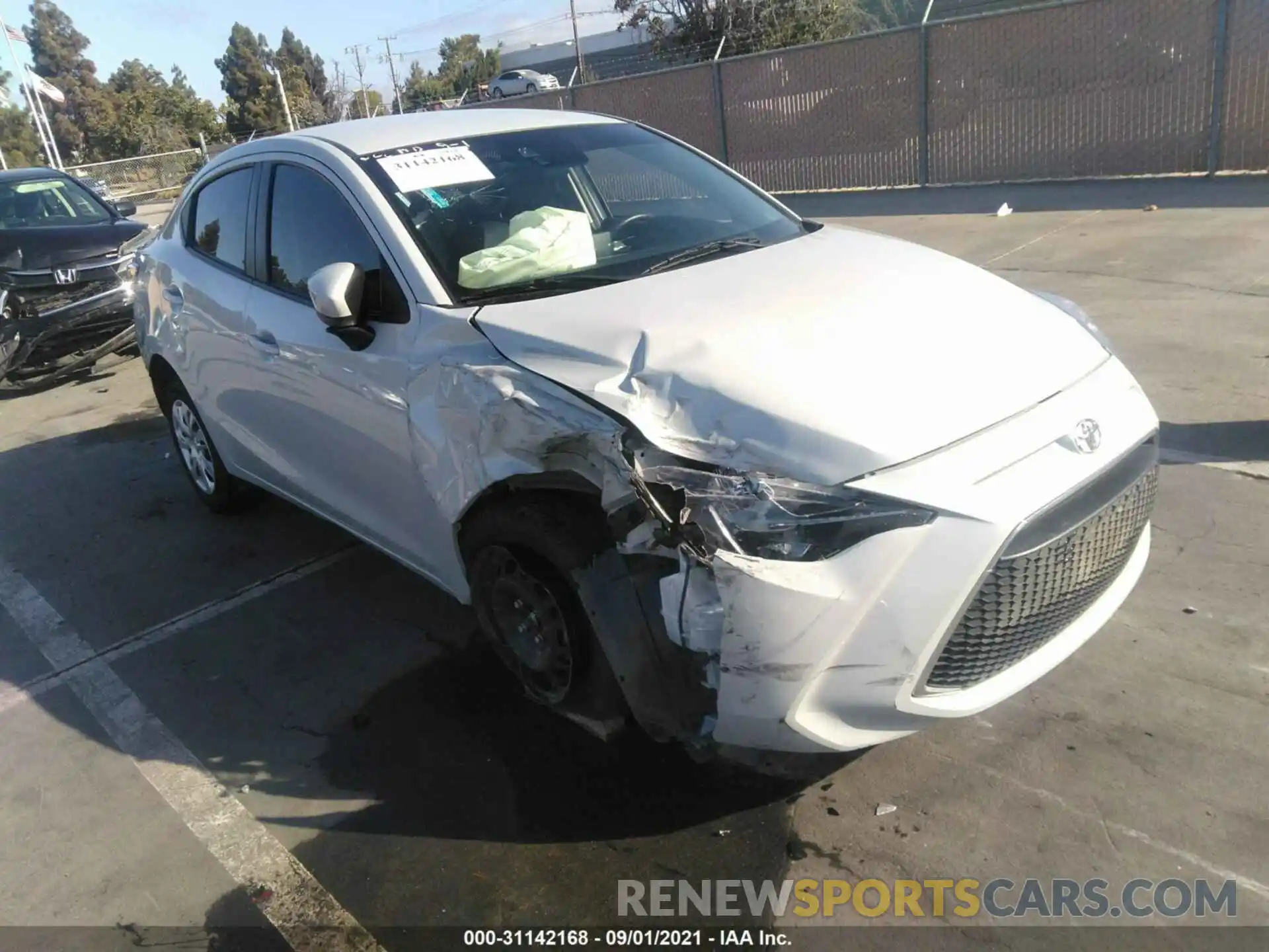 1 Photograph of a damaged car 3MYDLBYV0KY505292 TOYOTA YARIS SEDAN 2019