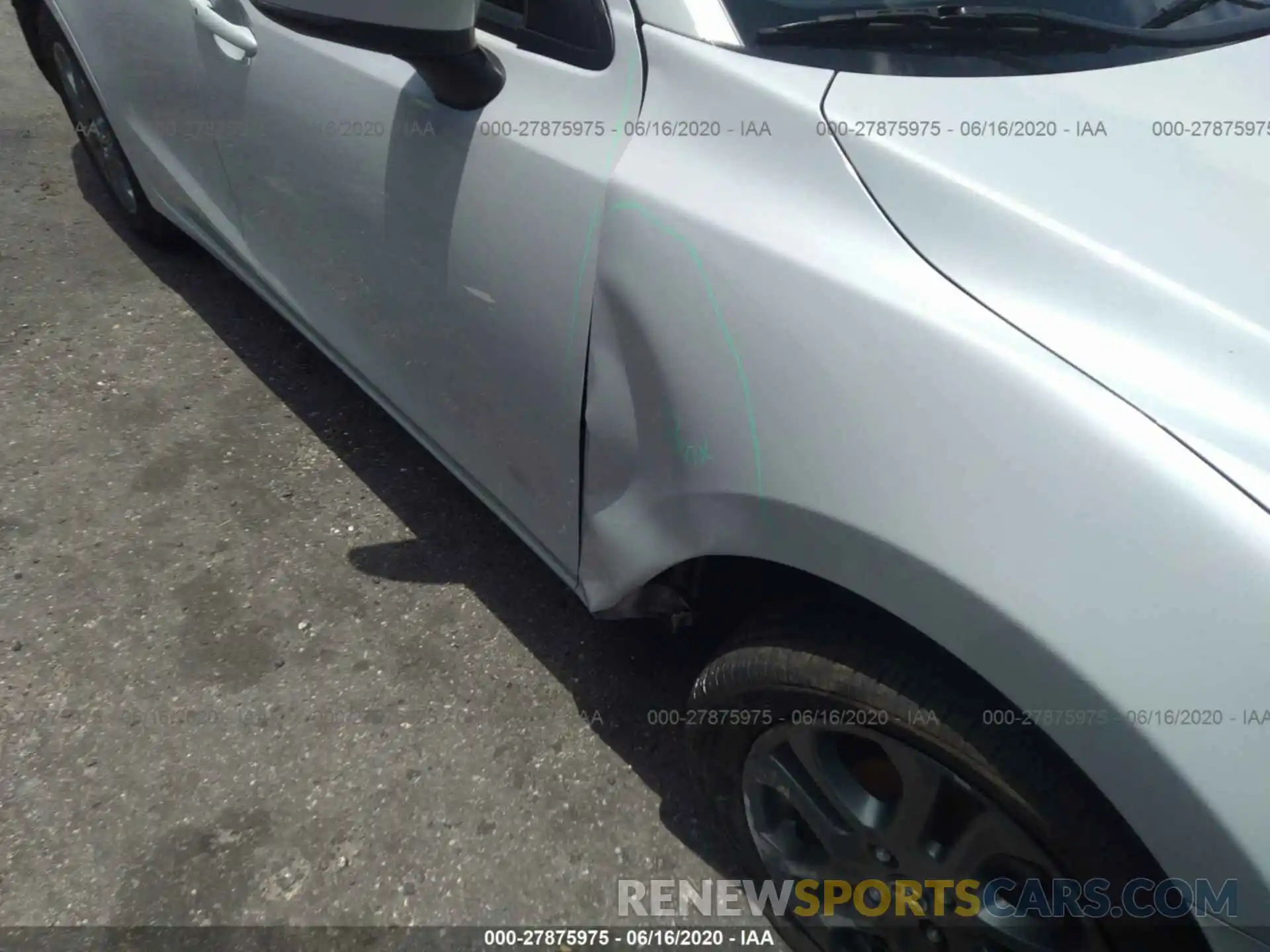 6 Photograph of a damaged car 3MYDLBYV0KY505423 TOYOTA YARIS SEDAN 2019