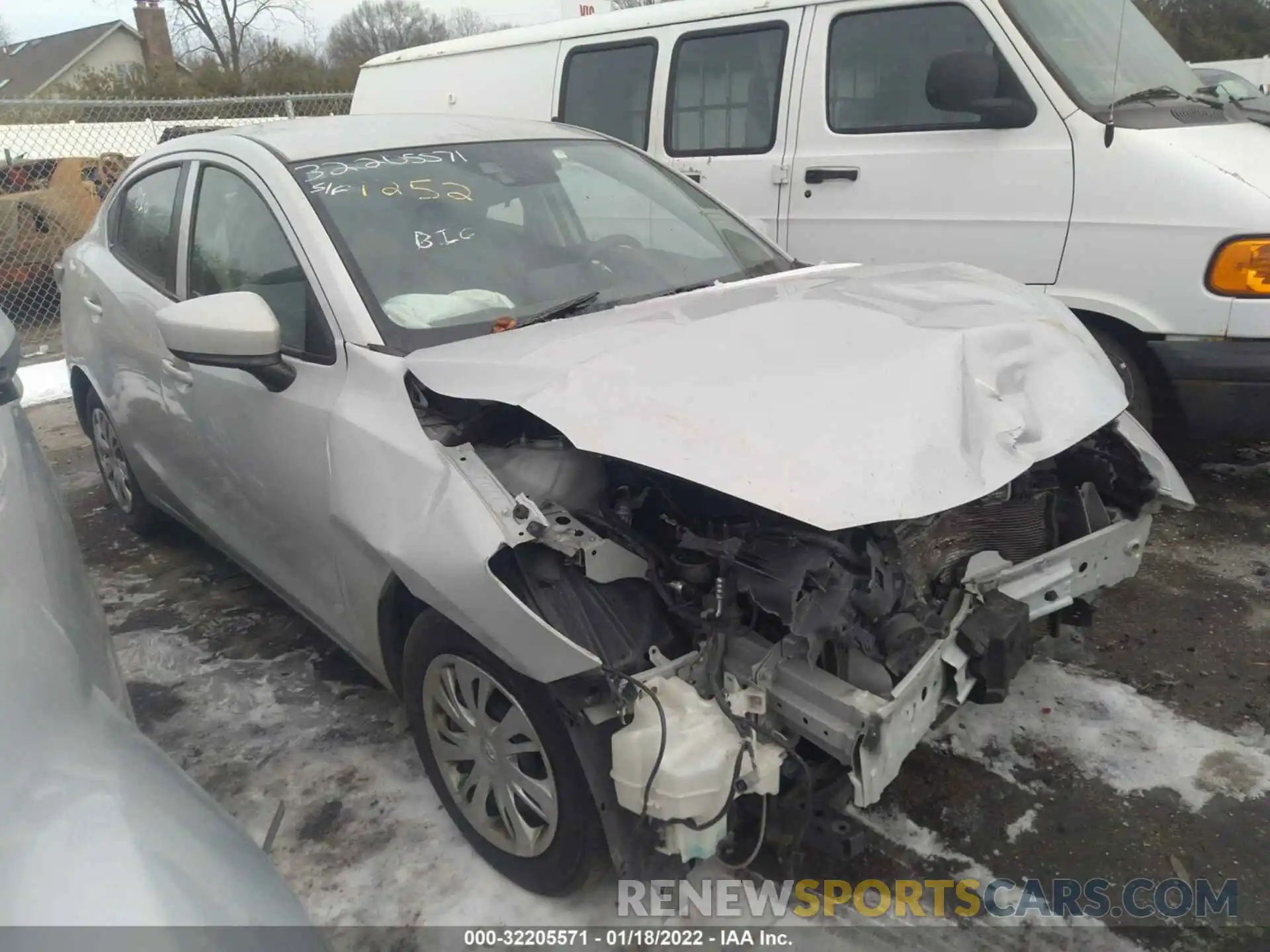 1 Photograph of a damaged car 3MYDLBYV0KY507026 TOYOTA YARIS SEDAN 2019