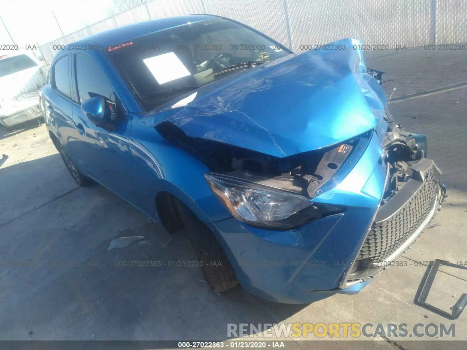 1 Photograph of a damaged car 3MYDLBYV0KY507401 TOYOTA YARIS SEDAN 2019