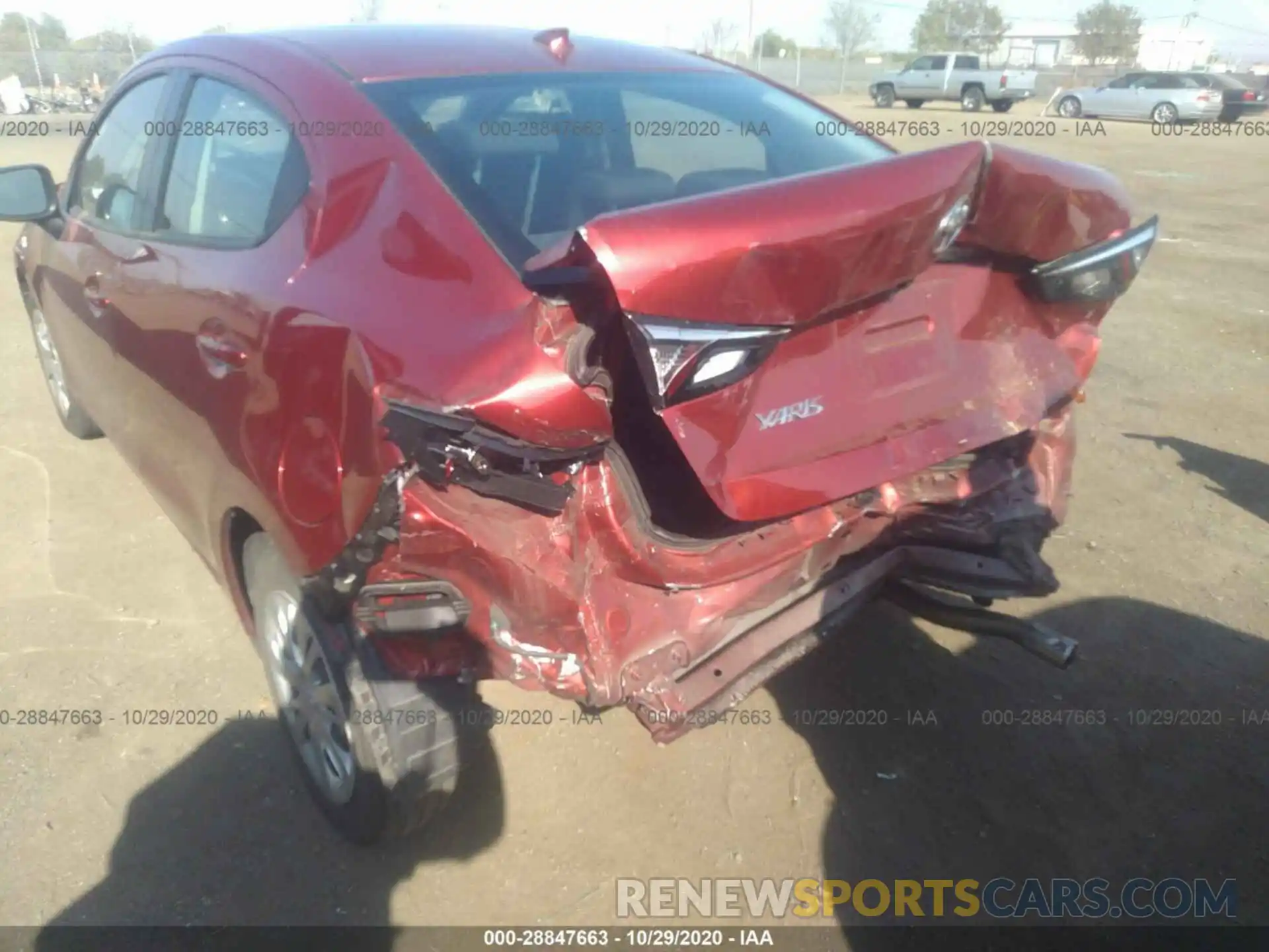 6 Photograph of a damaged car 3MYDLBYV0KY508015 TOYOTA YARIS SEDAN 2019