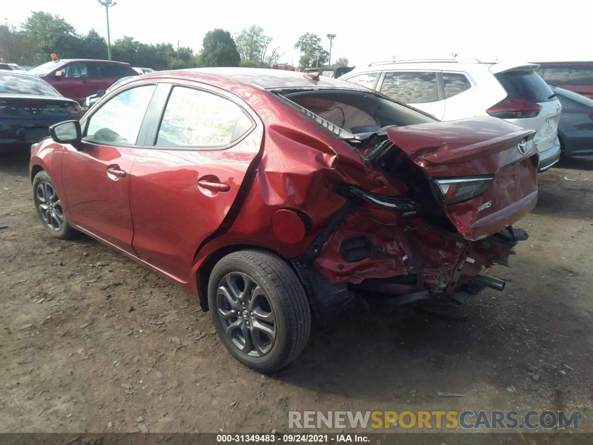 3 Photograph of a damaged car 3MYDLBYV0KY508046 TOYOTA YARIS SEDAN 2019