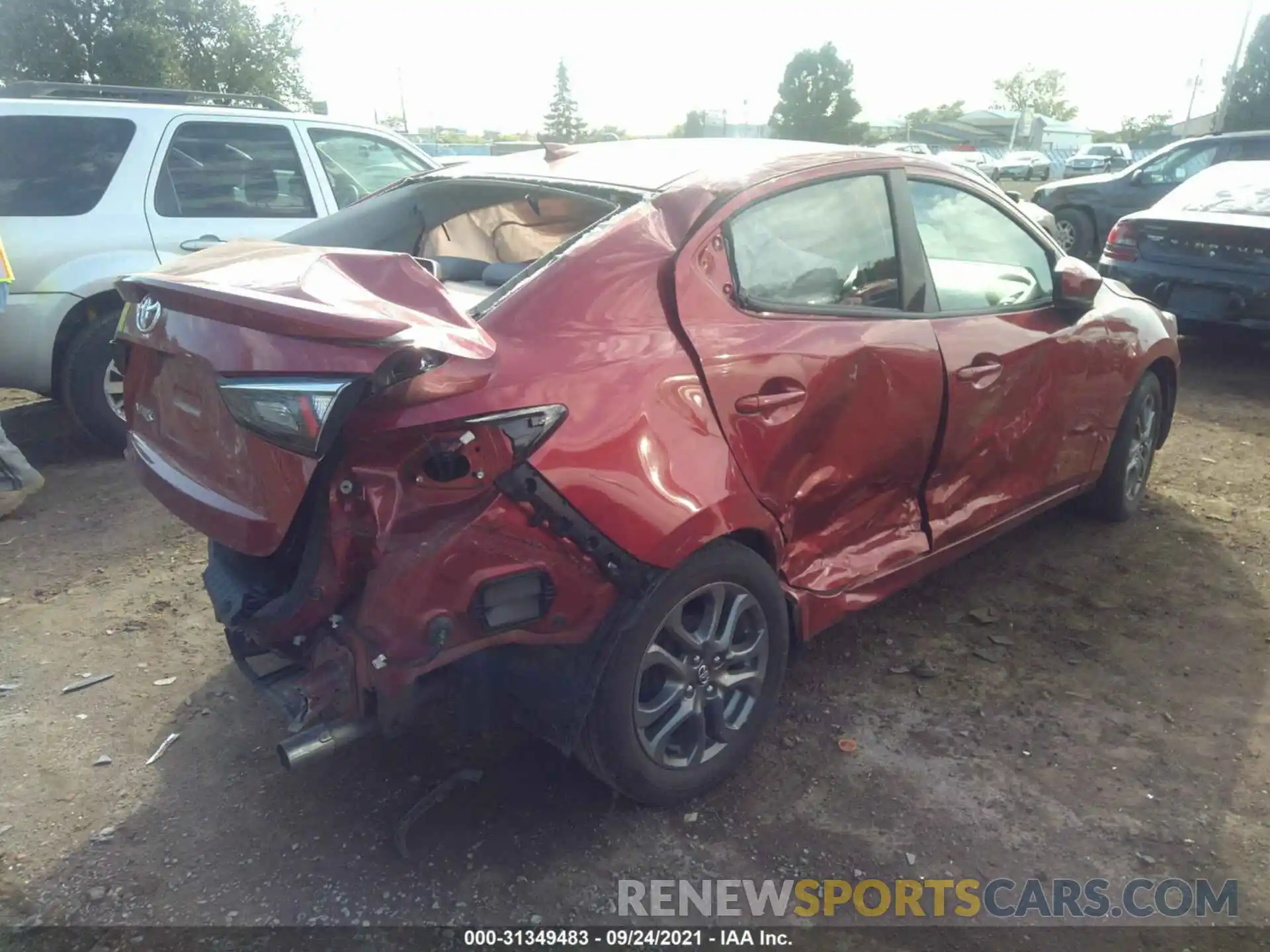 4 Photograph of a damaged car 3MYDLBYV0KY508046 TOYOTA YARIS SEDAN 2019