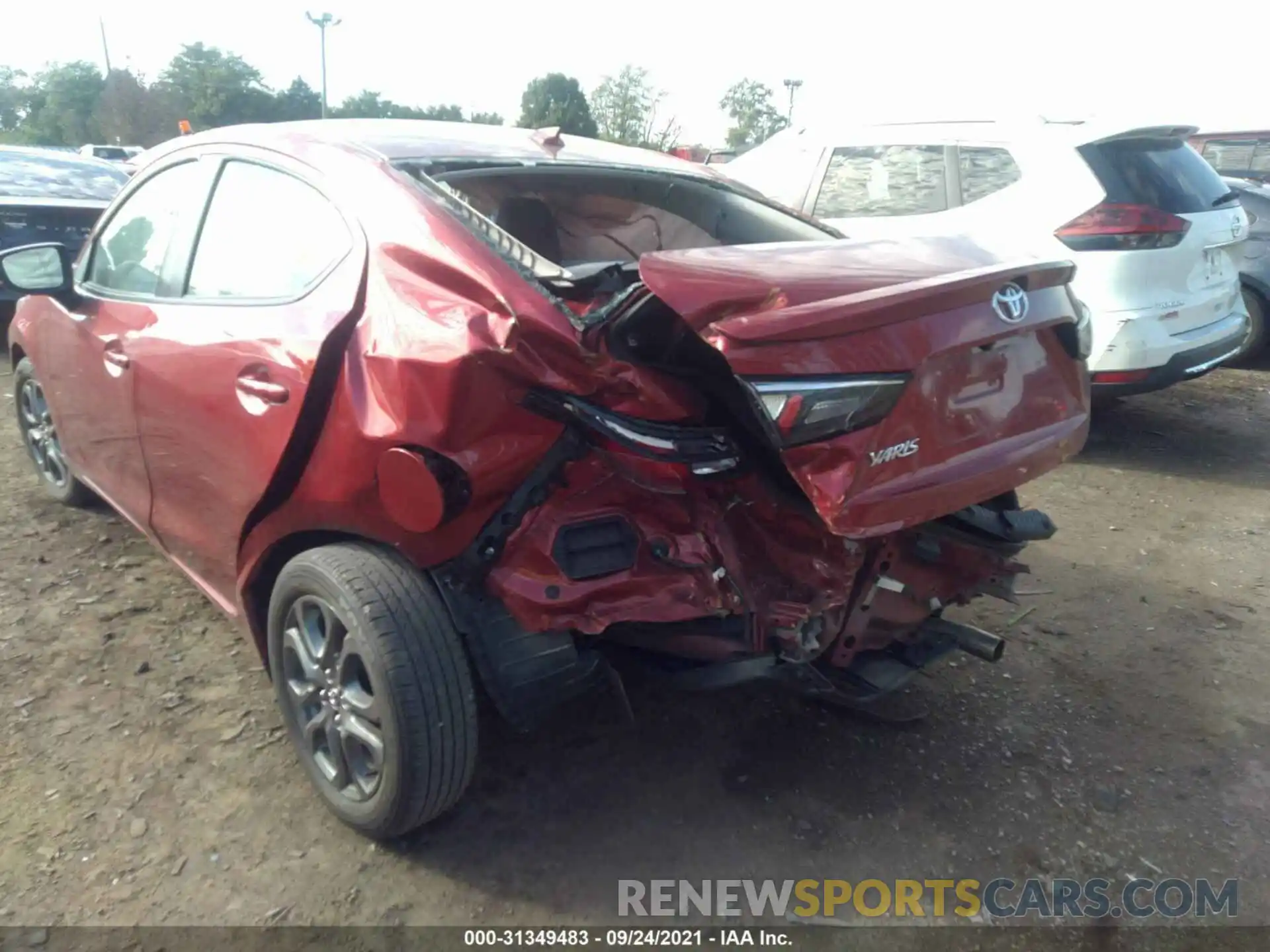 6 Photograph of a damaged car 3MYDLBYV0KY508046 TOYOTA YARIS SEDAN 2019