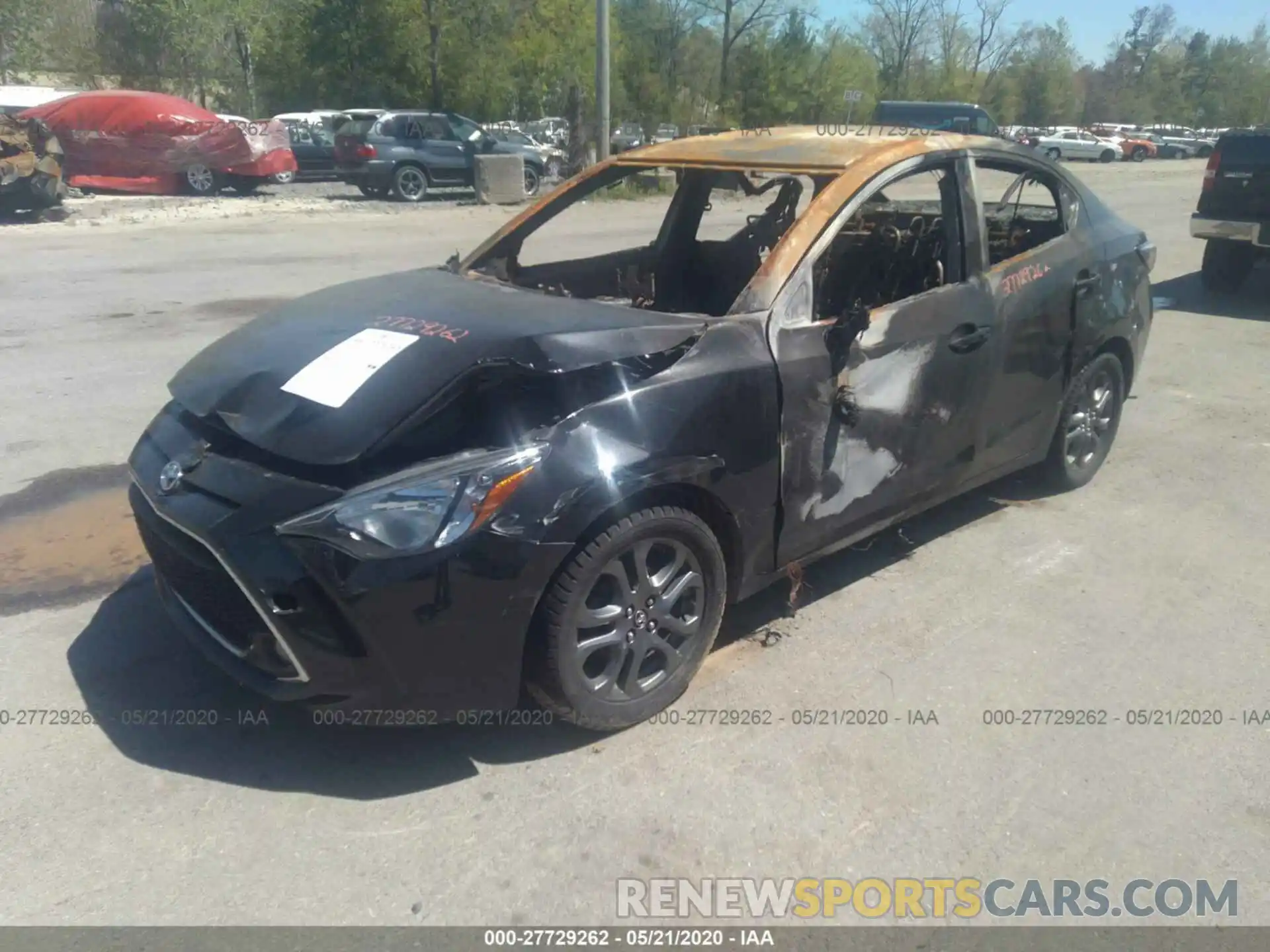 2 Photograph of a damaged car 3MYDLBYV0KY508676 TOYOTA YARIS SEDAN 2019