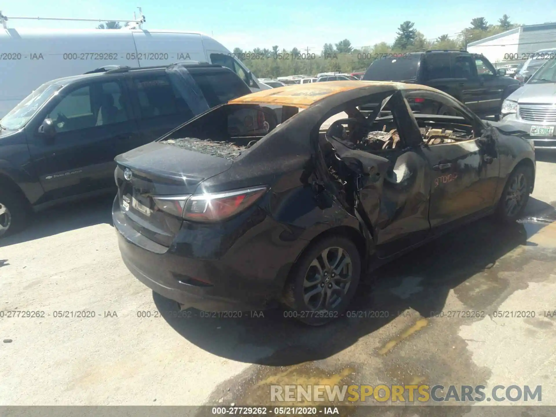 4 Photograph of a damaged car 3MYDLBYV0KY508676 TOYOTA YARIS SEDAN 2019