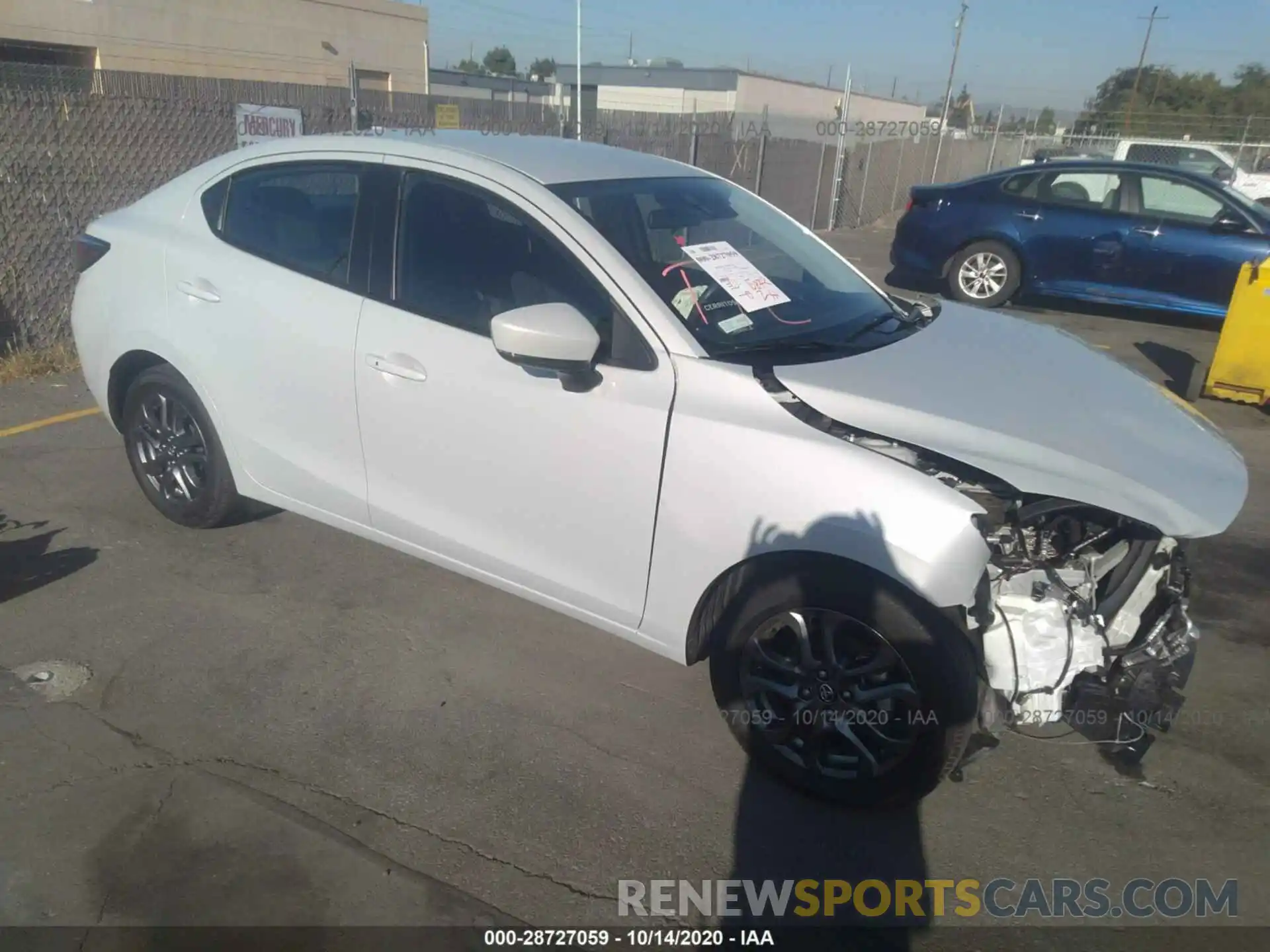 1 Photograph of a damaged car 3MYDLBYV0KY508791 TOYOTA YARIS SEDAN 2019