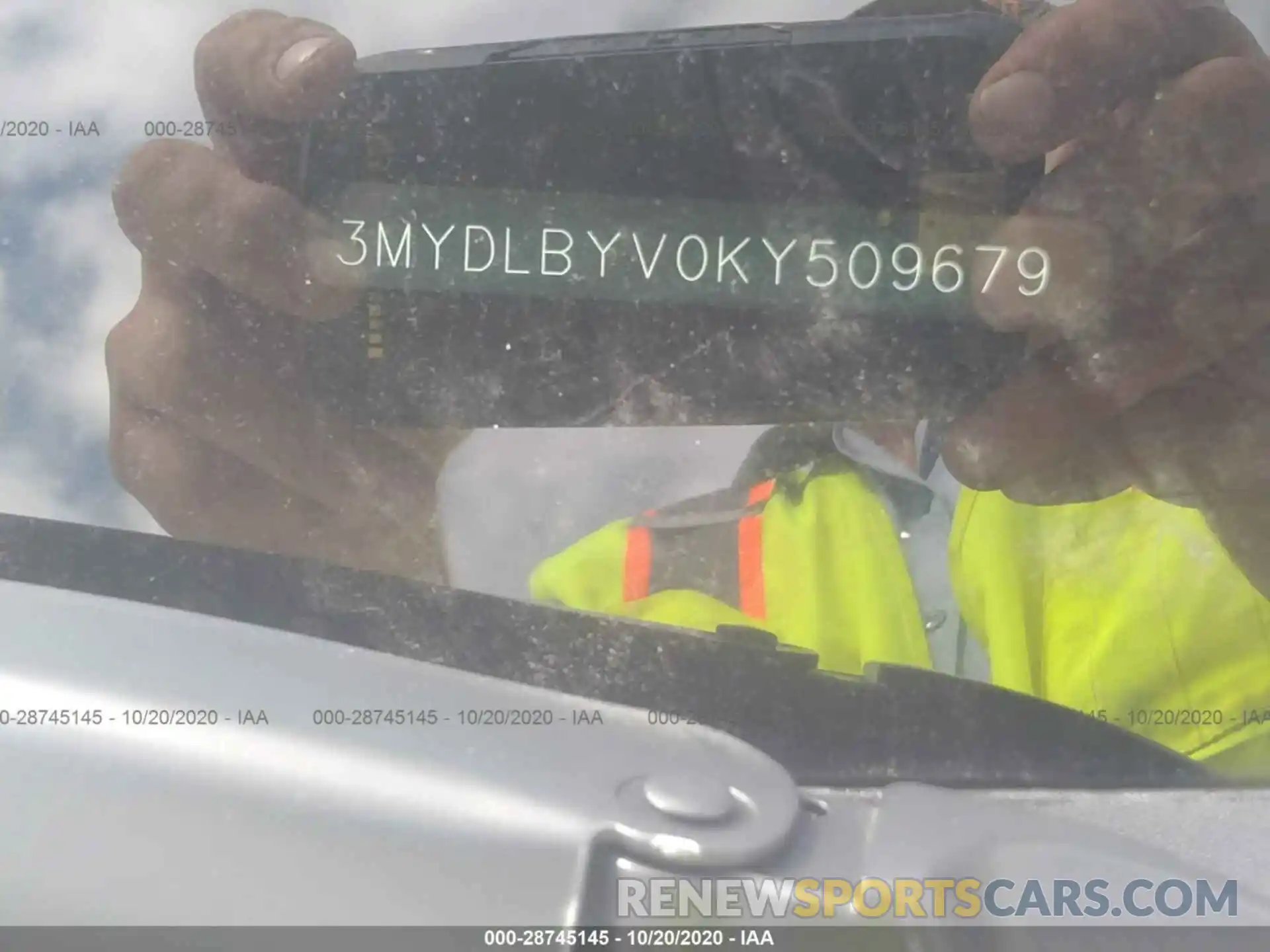 9 Photograph of a damaged car 3MYDLBYV0KY509679 TOYOTA YARIS SEDAN 2019
