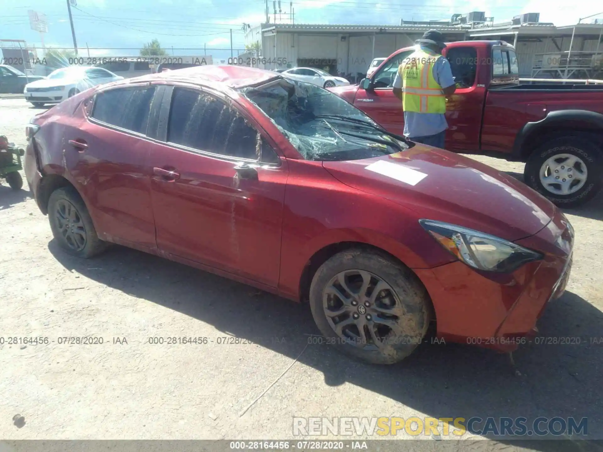 1 Photograph of a damaged car 3MYDLBYV0KY509973 TOYOTA YARIS SEDAN 2019