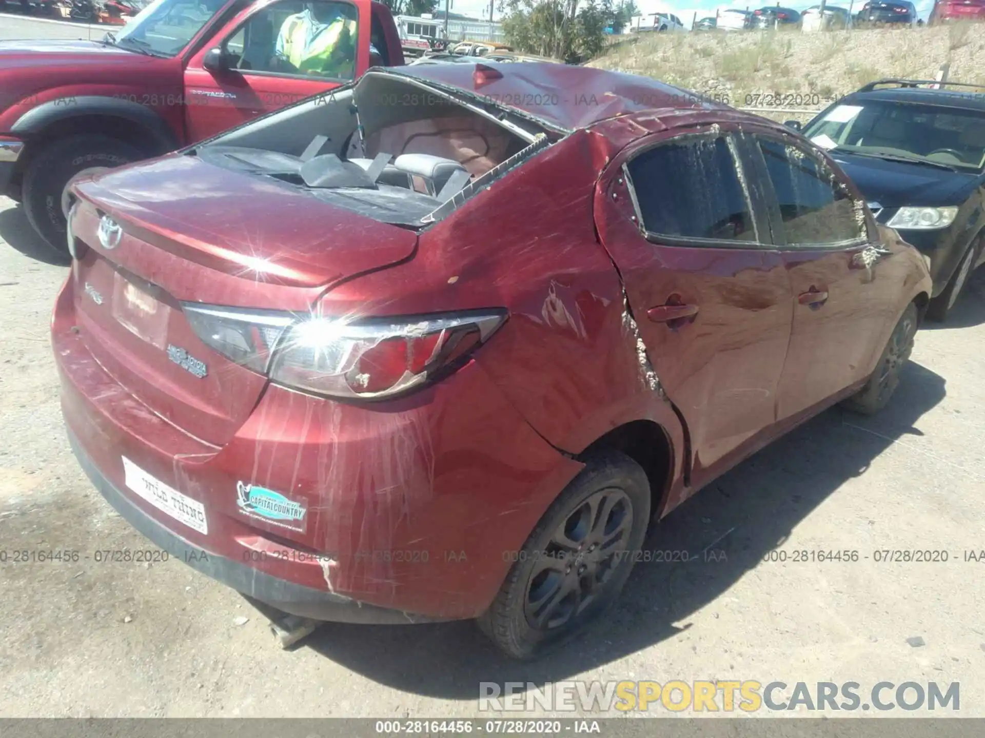 4 Photograph of a damaged car 3MYDLBYV0KY509973 TOYOTA YARIS SEDAN 2019