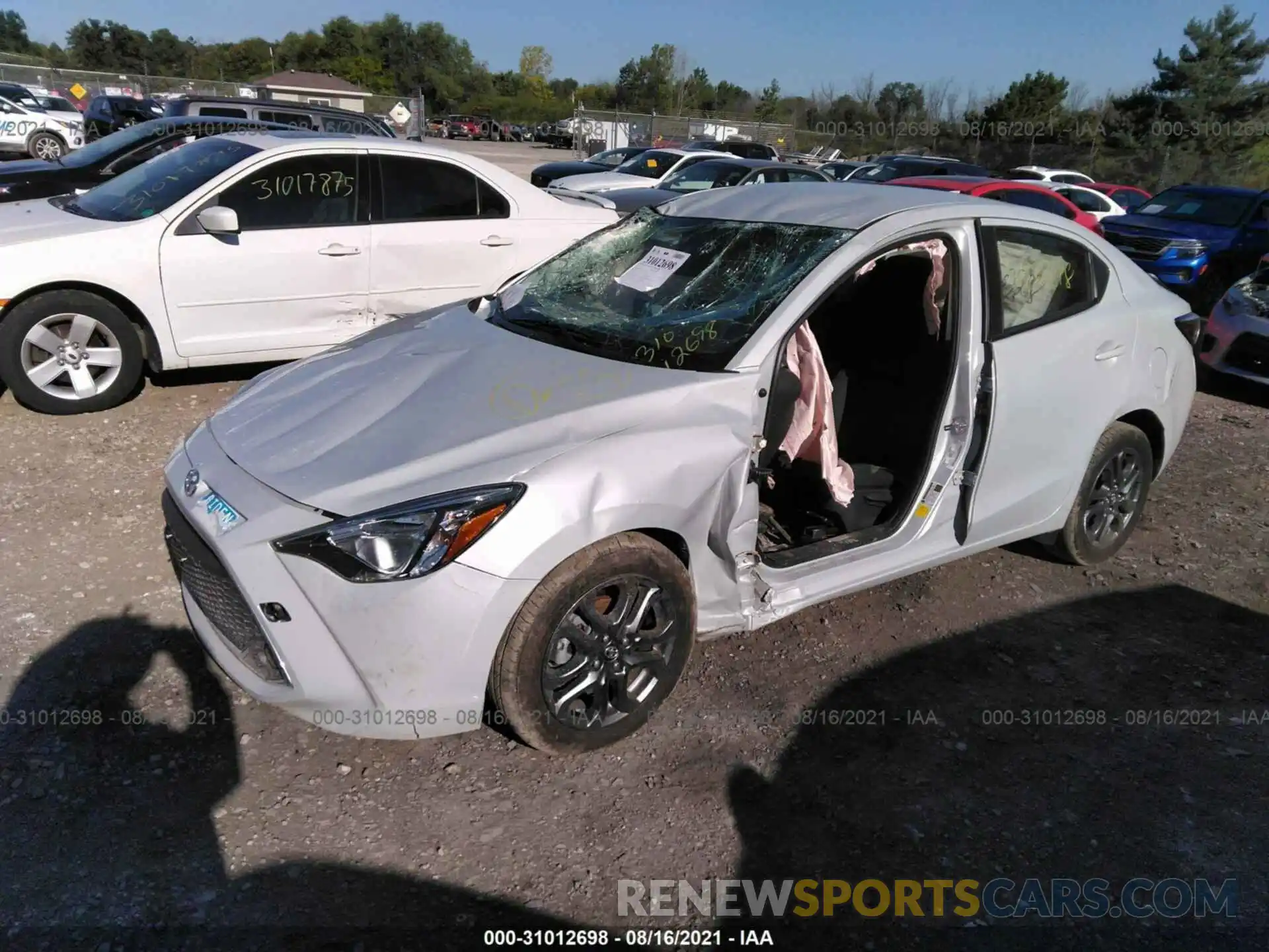 2 Photograph of a damaged car 3MYDLBYV0KY510833 TOYOTA YARIS SEDAN 2019