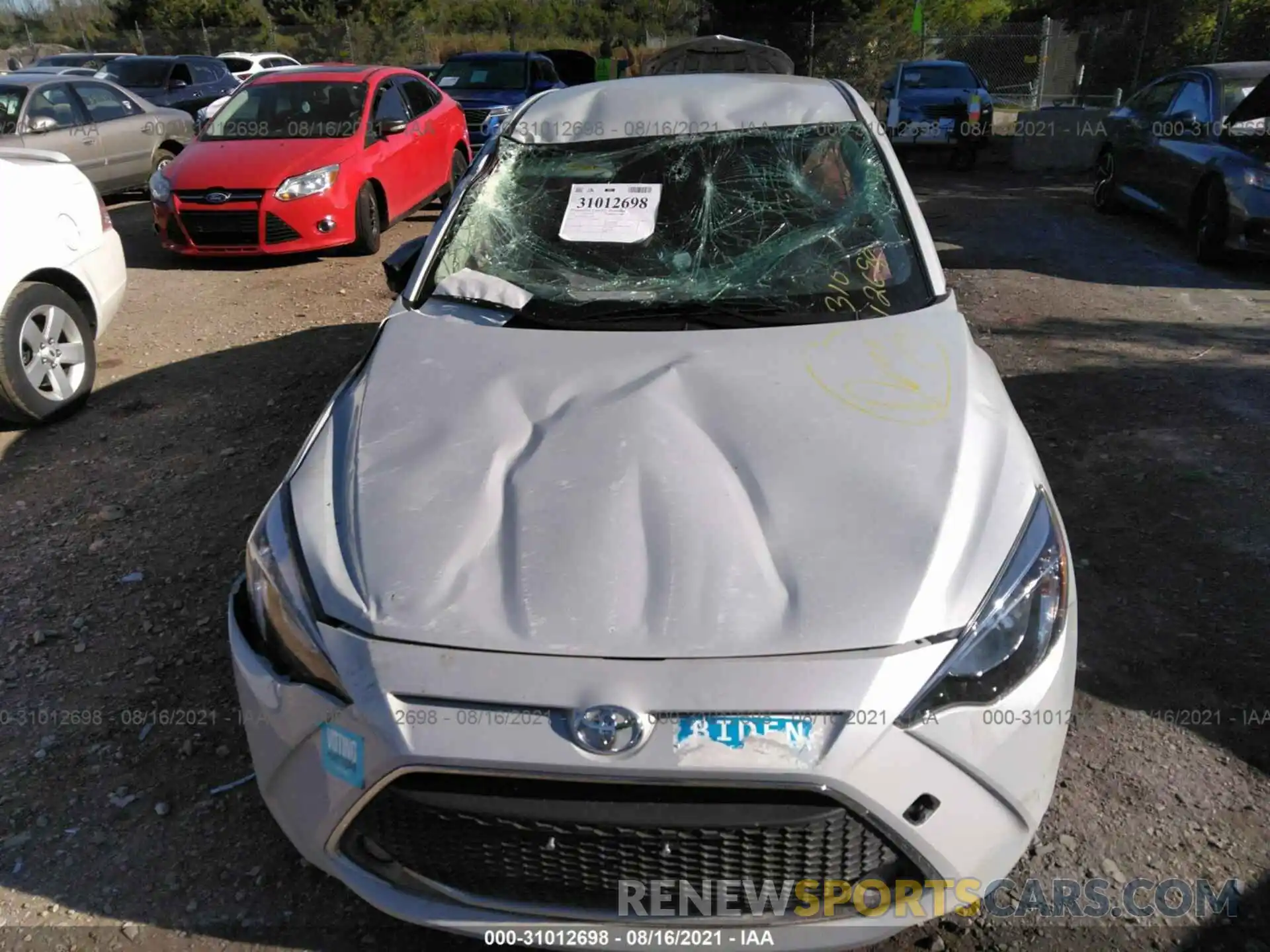 6 Photograph of a damaged car 3MYDLBYV0KY510833 TOYOTA YARIS SEDAN 2019