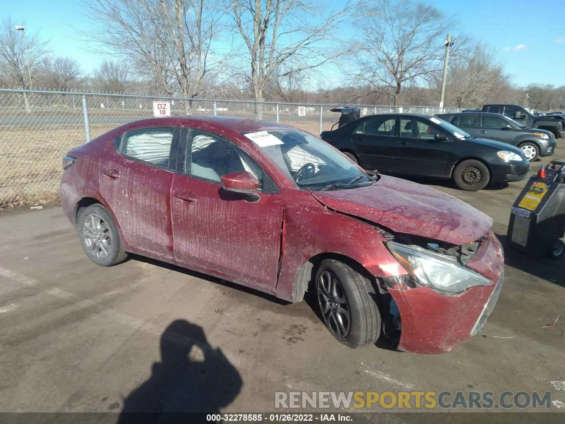 1 Photograph of a damaged car 3MYDLBYV0KY511898 TOYOTA YARIS SEDAN 2019