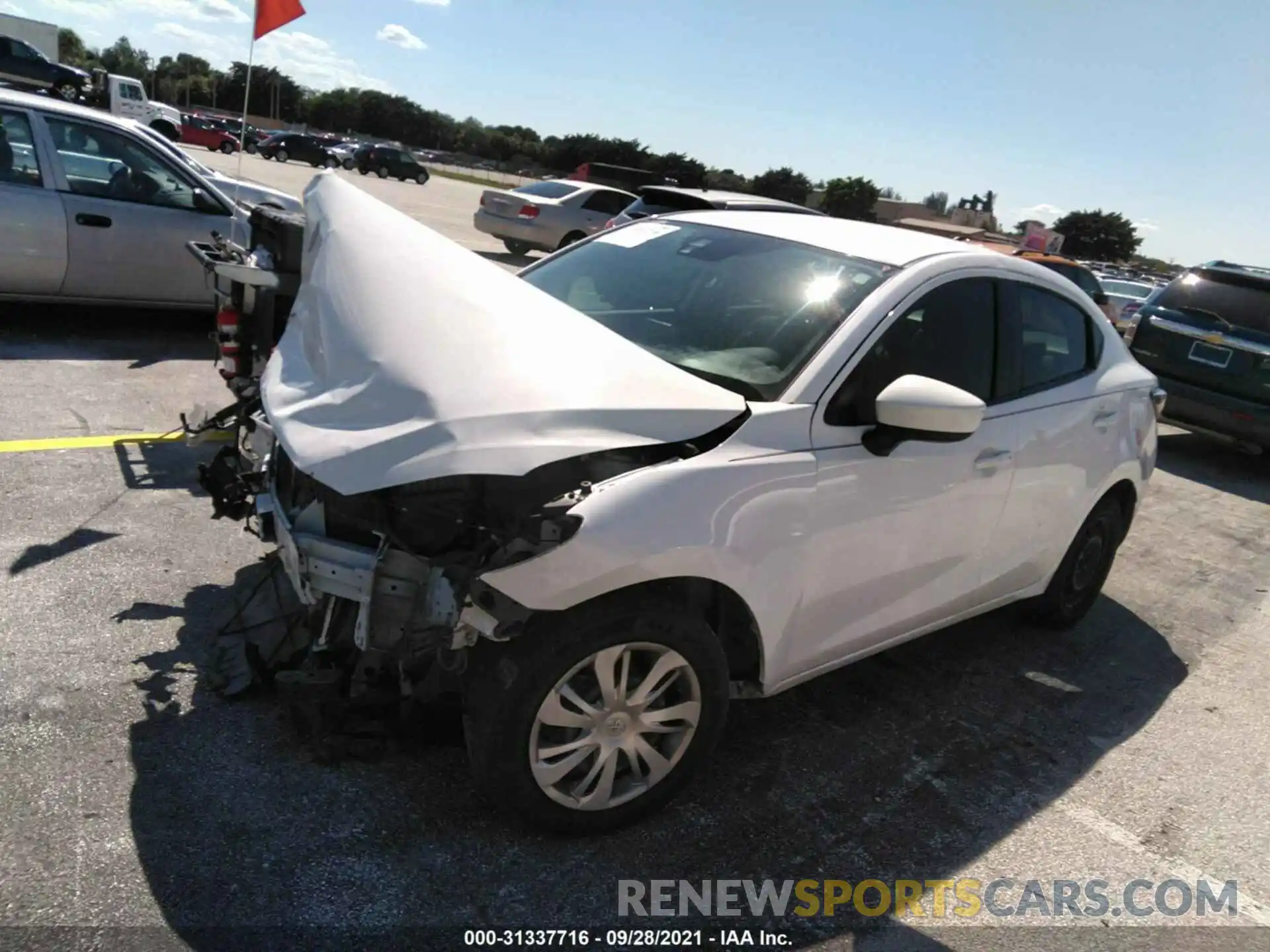 2 Photograph of a damaged car 3MYDLBYV0KY513733 TOYOTA YARIS SEDAN 2019