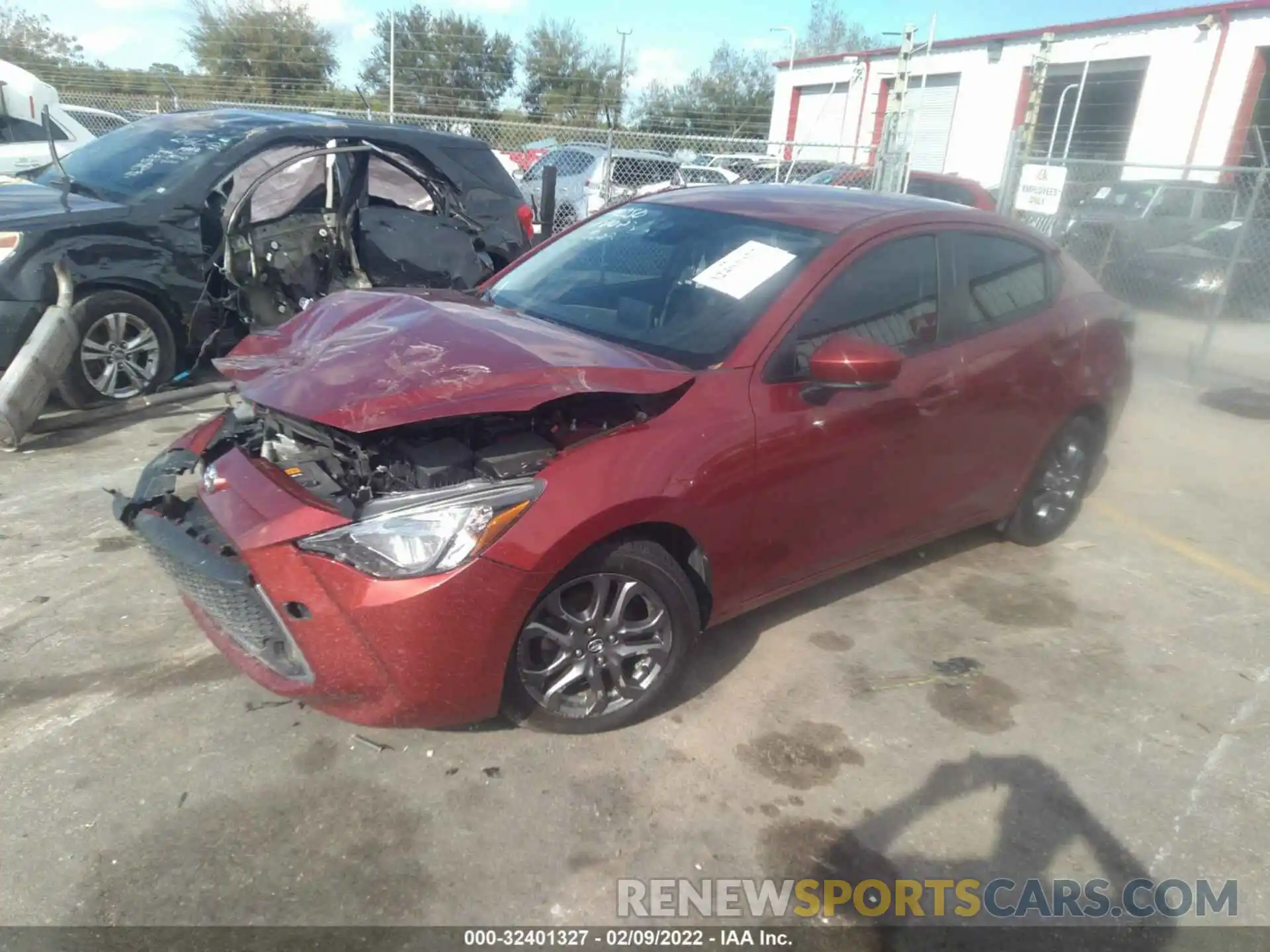 2 Photograph of a damaged car 3MYDLBYV0KY514364 TOYOTA YARIS SEDAN 2019