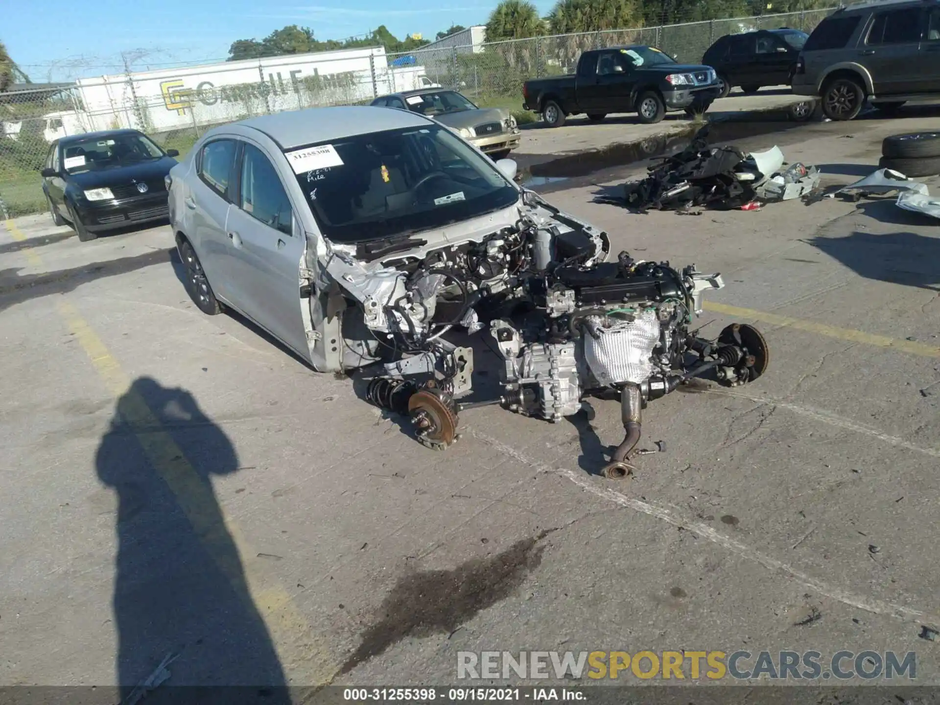 1 Photograph of a damaged car 3MYDLBYV0KY515787 TOYOTA YARIS SEDAN 2019