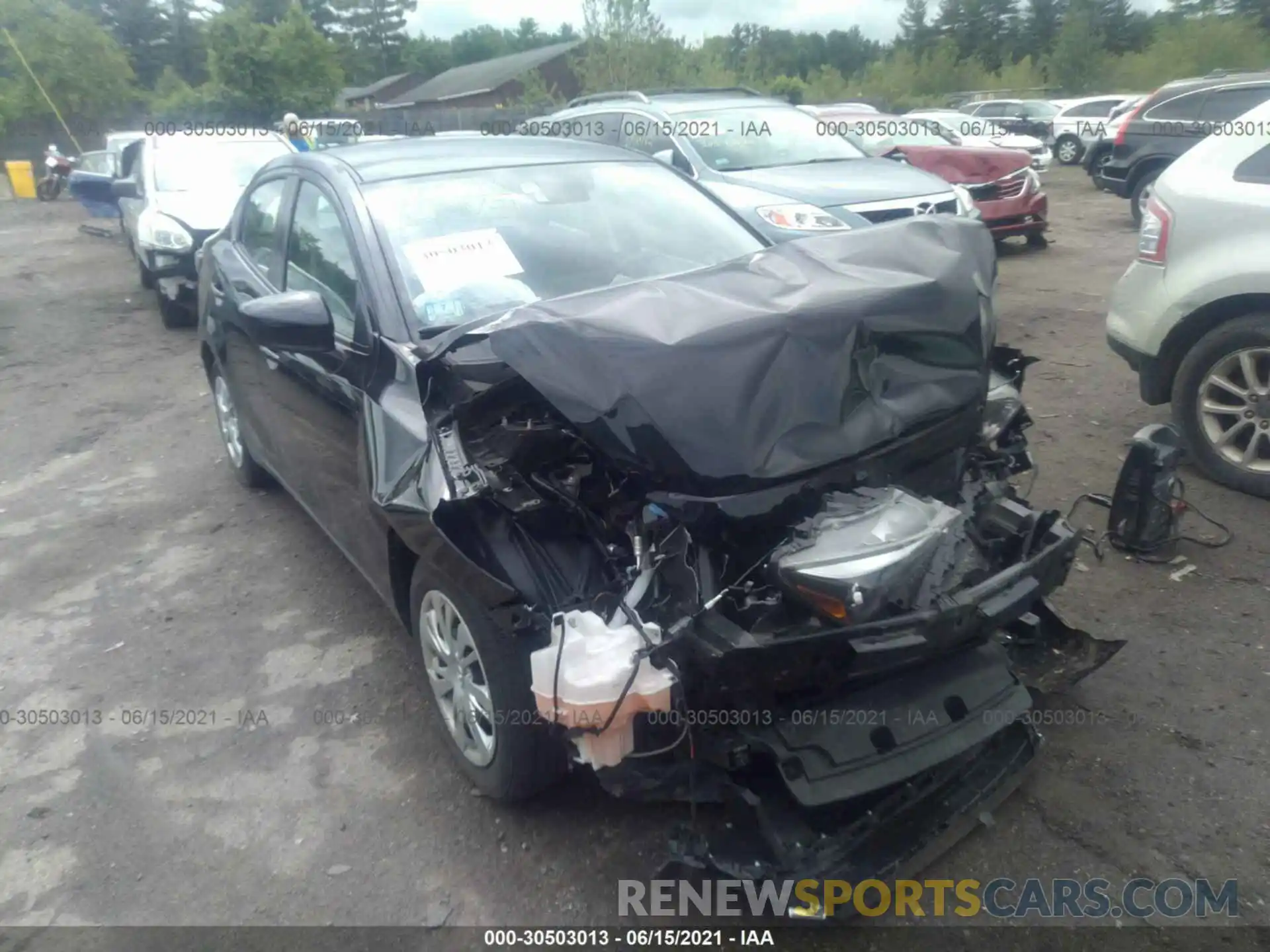 1 Photograph of a damaged car 3MYDLBYV0KY515806 TOYOTA YARIS SEDAN 2019