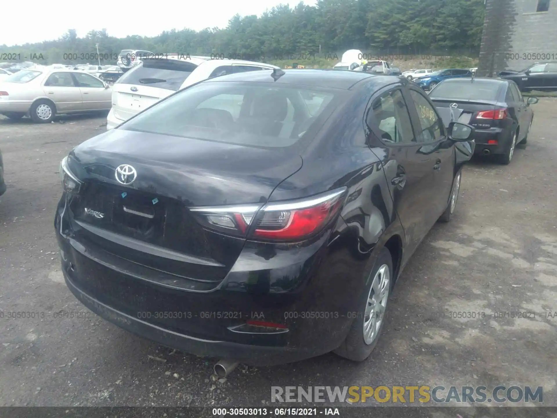 4 Photograph of a damaged car 3MYDLBYV0KY515806 TOYOTA YARIS SEDAN 2019