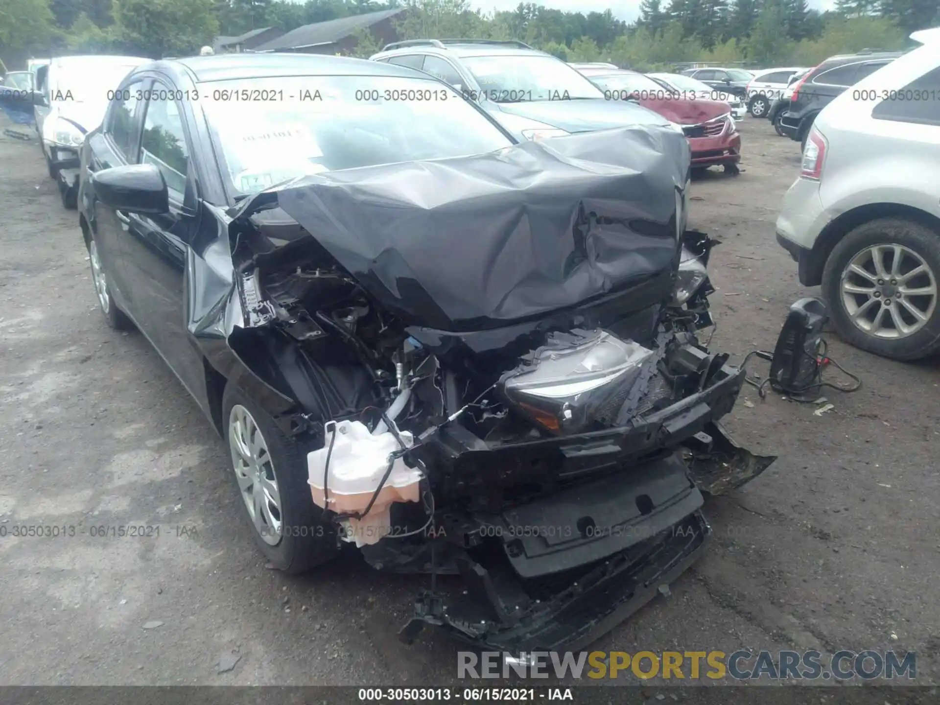 6 Photograph of a damaged car 3MYDLBYV0KY515806 TOYOTA YARIS SEDAN 2019