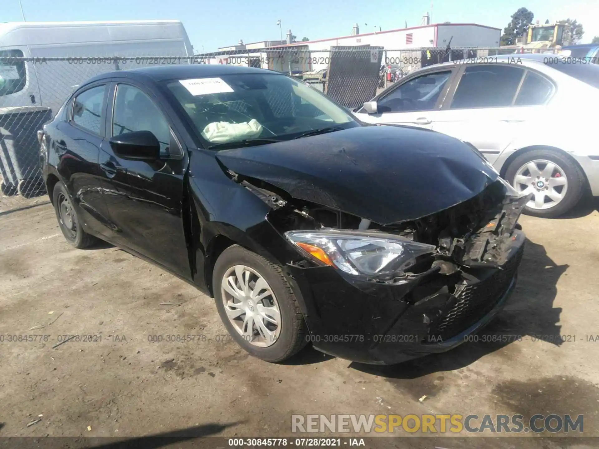 1 Photograph of a damaged car 3MYDLBYV0KY517202 TOYOTA YARIS SEDAN 2019