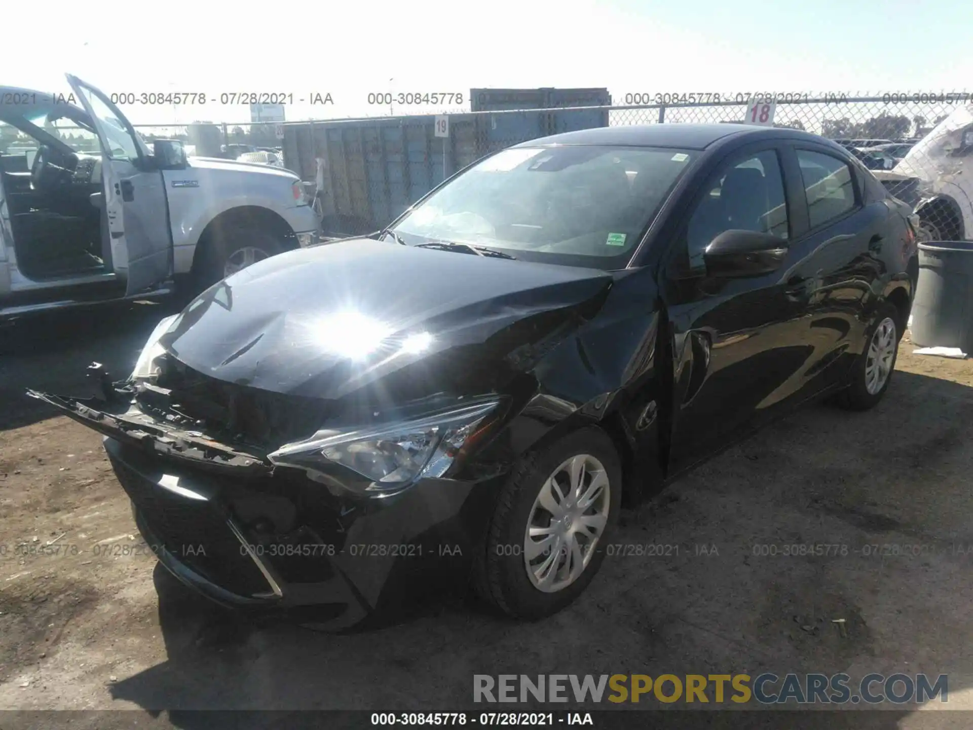 2 Photograph of a damaged car 3MYDLBYV0KY517202 TOYOTA YARIS SEDAN 2019