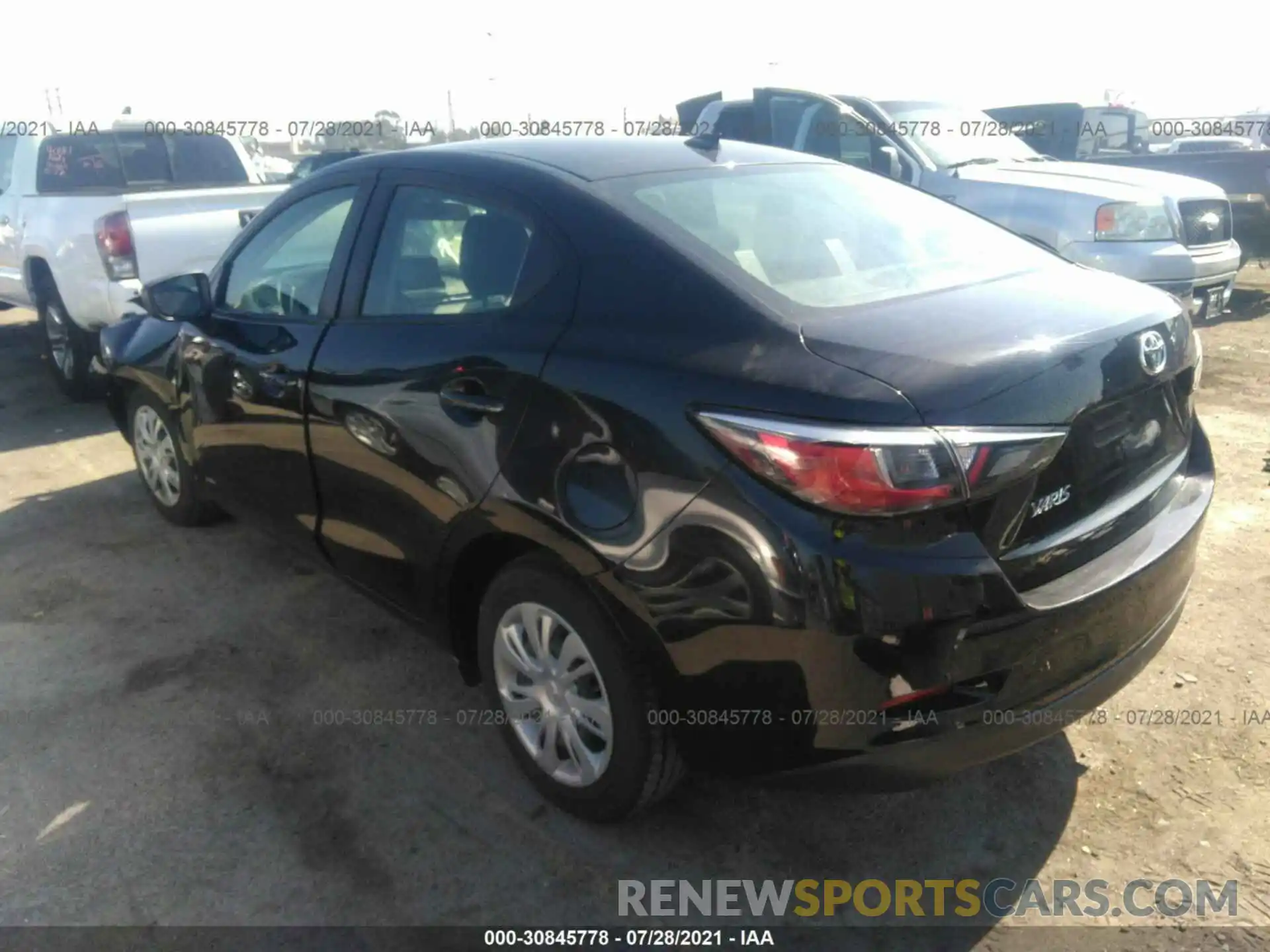 3 Photograph of a damaged car 3MYDLBYV0KY517202 TOYOTA YARIS SEDAN 2019