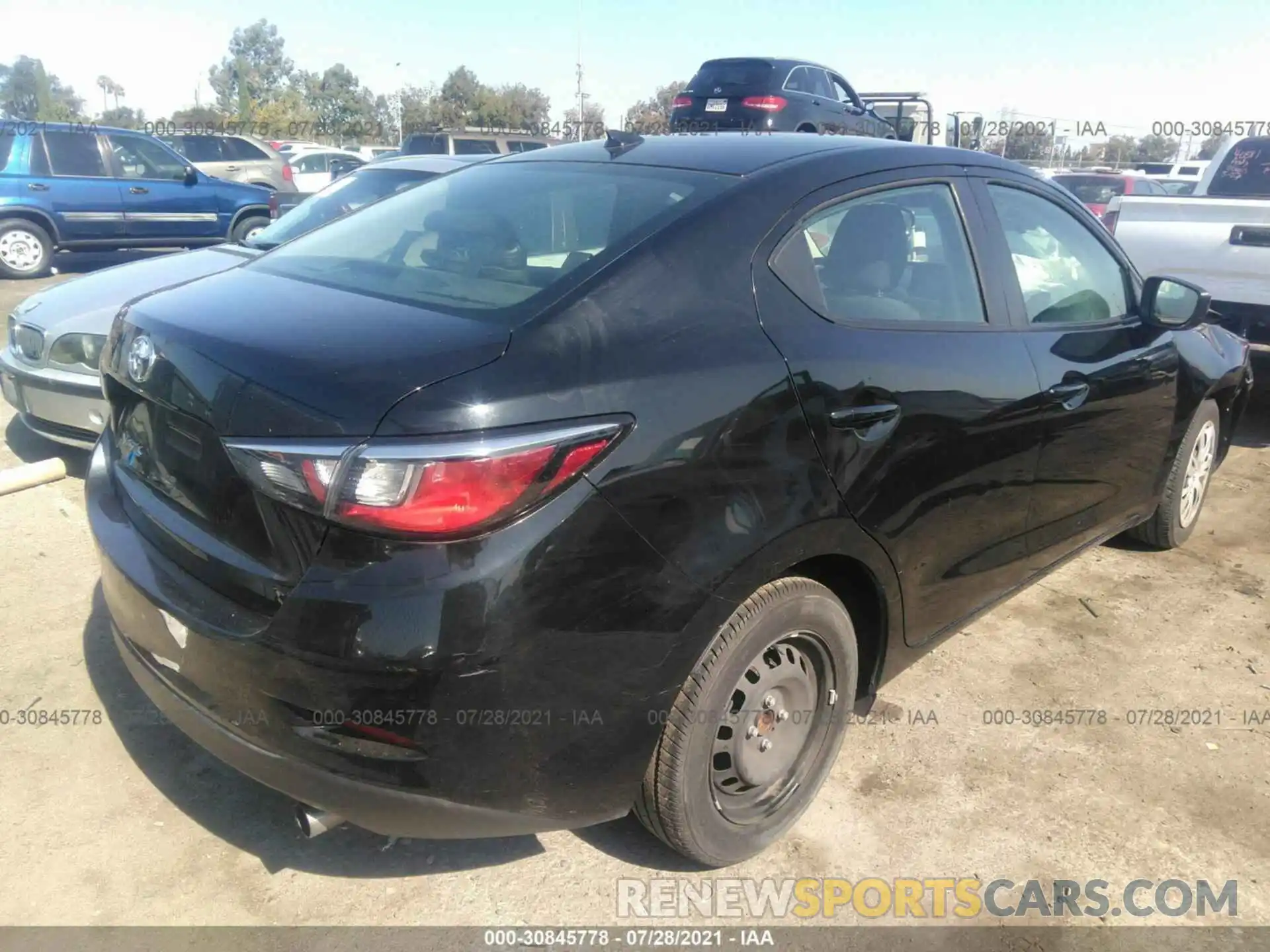 4 Photograph of a damaged car 3MYDLBYV0KY517202 TOYOTA YARIS SEDAN 2019