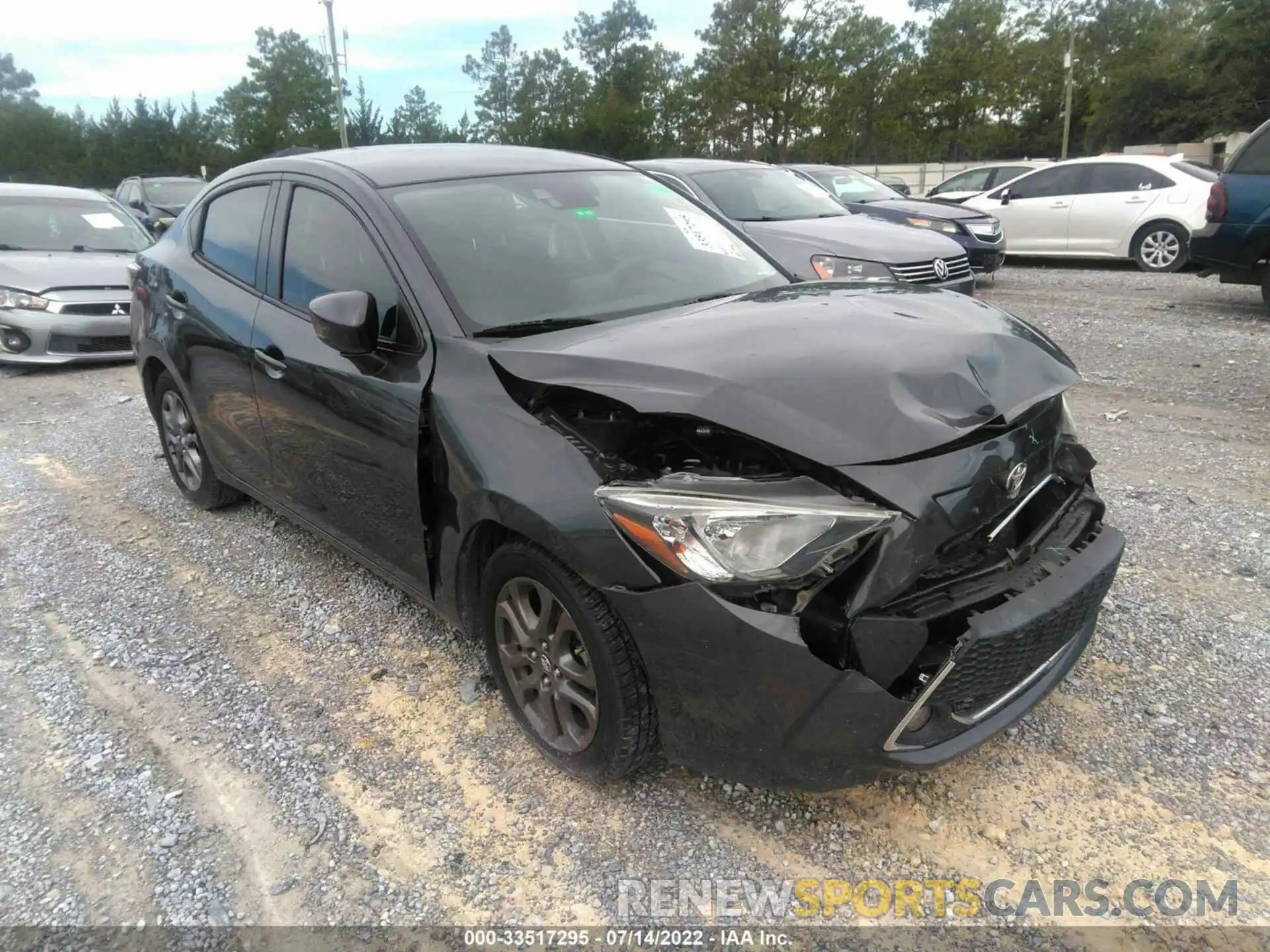 1 Photograph of a damaged car 3MYDLBYV0KY518527 TOYOTA YARIS SEDAN 2019