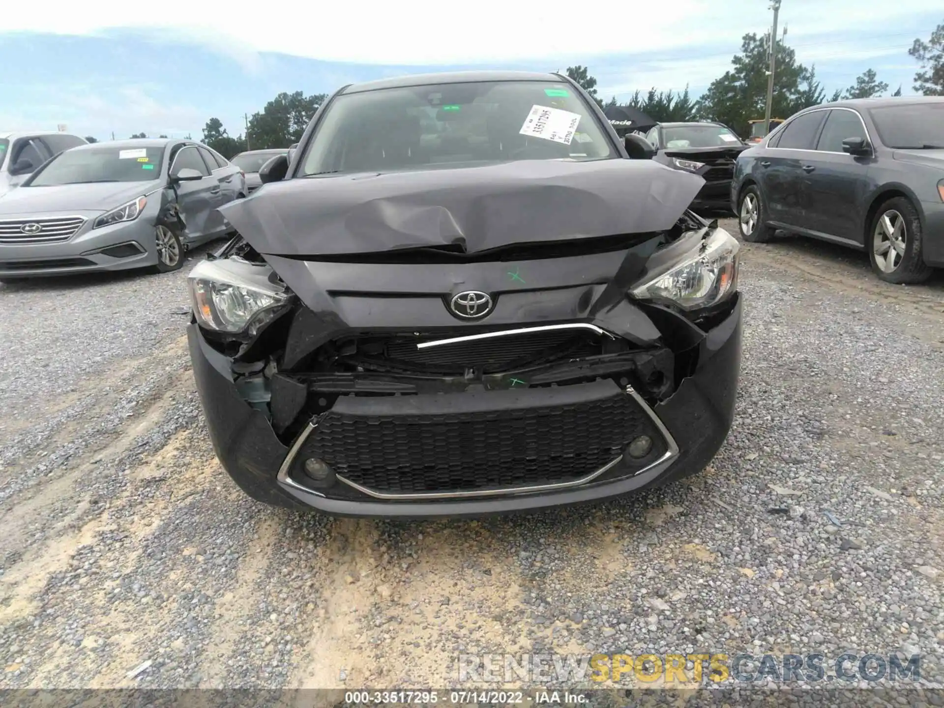 6 Photograph of a damaged car 3MYDLBYV0KY518527 TOYOTA YARIS SEDAN 2019