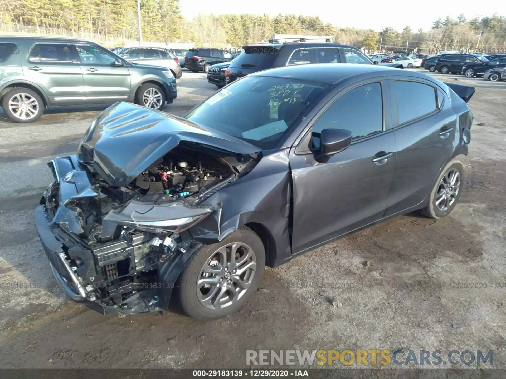 2 Photograph of a damaged car 3MYDLBYV0KY520147 TOYOTA YARIS SEDAN 2019