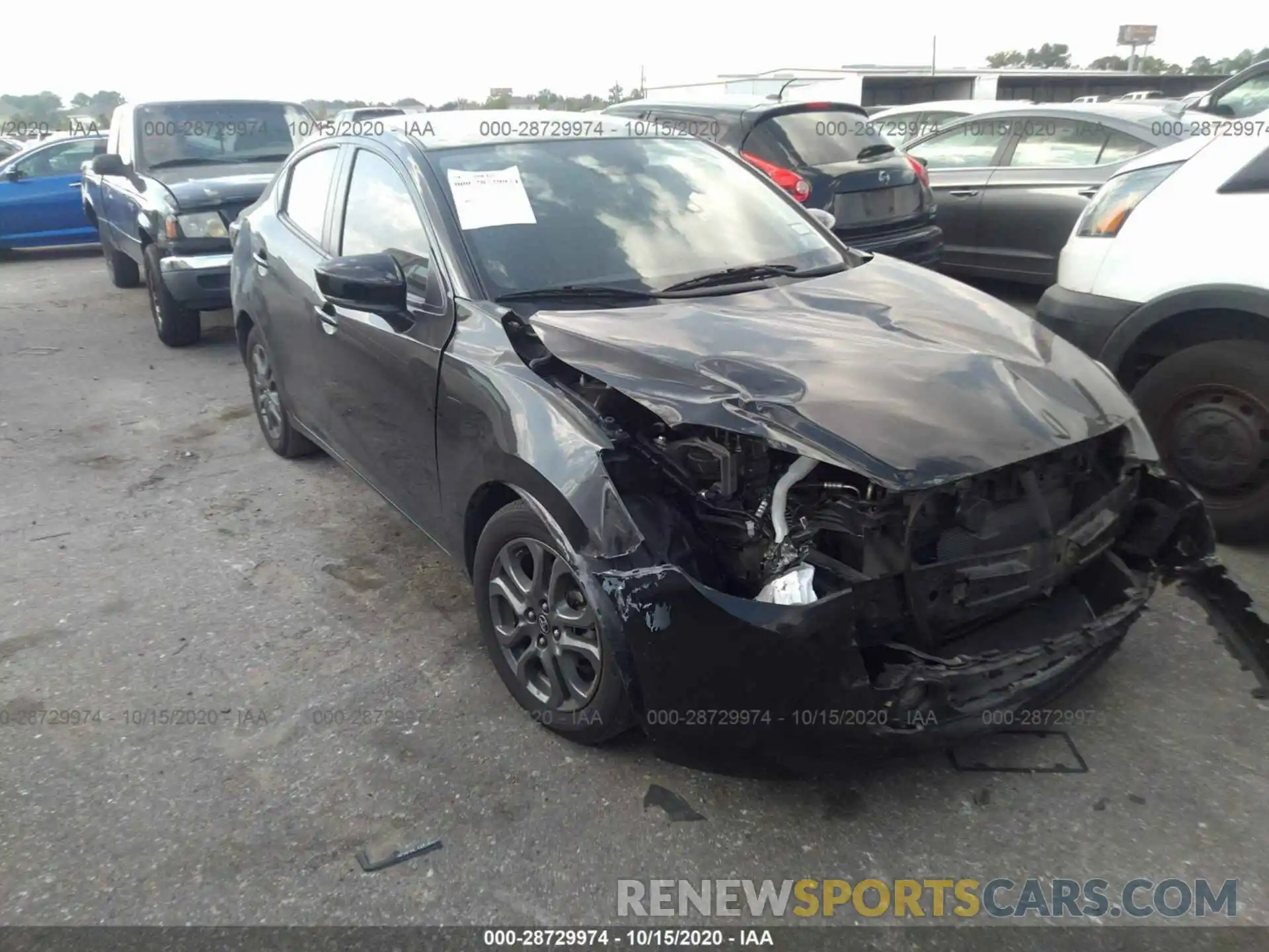 1 Photograph of a damaged car 3MYDLBYV0KY520827 TOYOTA YARIS SEDAN 2019