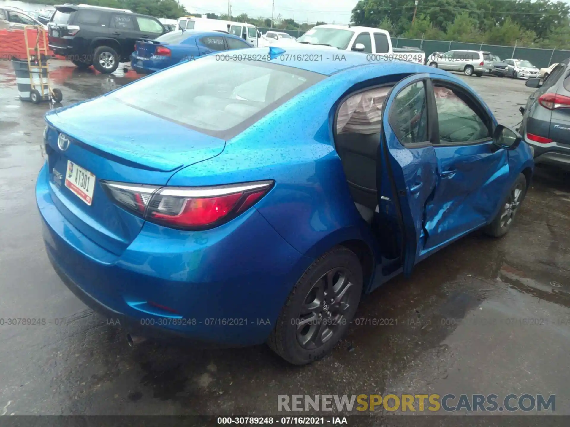 4 Photograph of a damaged car 3MYDLBYV0KY522464 TOYOTA YARIS SEDAN 2019