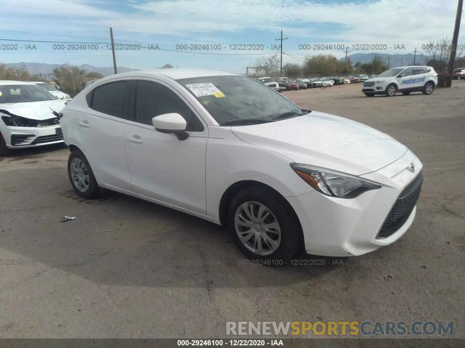 1 Photograph of a damaged car 3MYDLBYV0KY522822 TOYOTA YARIS SEDAN 2019