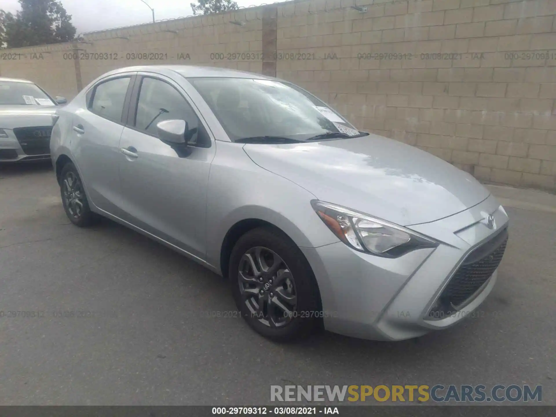 1 Photograph of a damaged car 3MYDLBYV0KY523047 TOYOTA YARIS SEDAN 2019