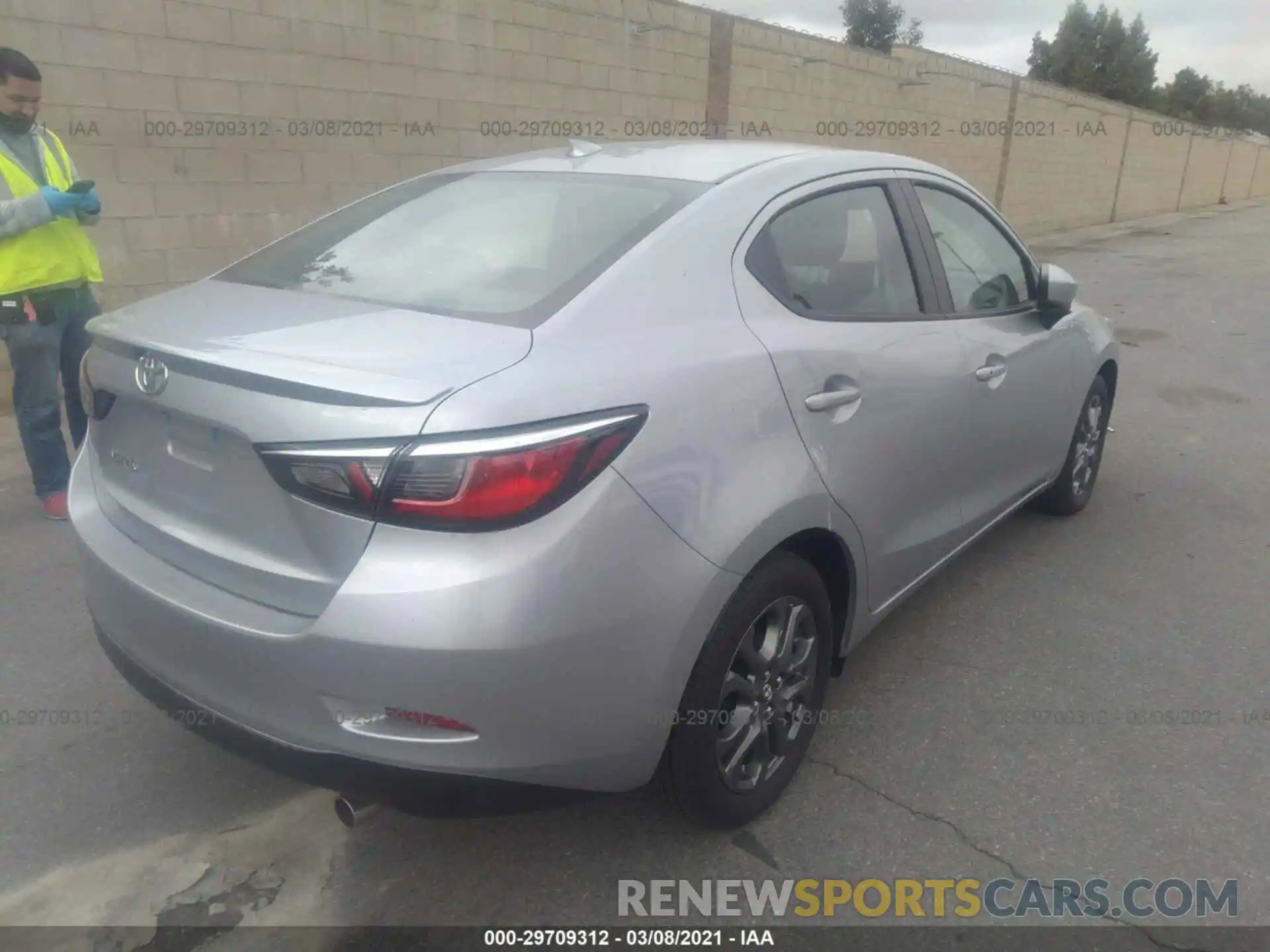 4 Photograph of a damaged car 3MYDLBYV0KY523047 TOYOTA YARIS SEDAN 2019